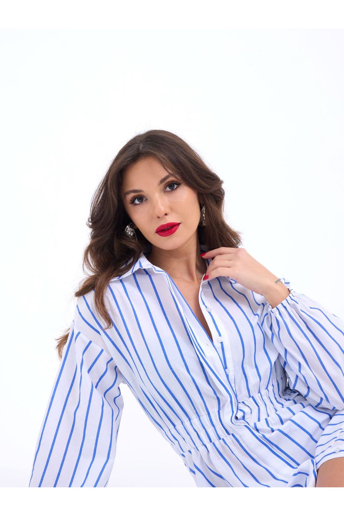 6813 ELBİSE-BALTİMORE ÇİZGİLİ