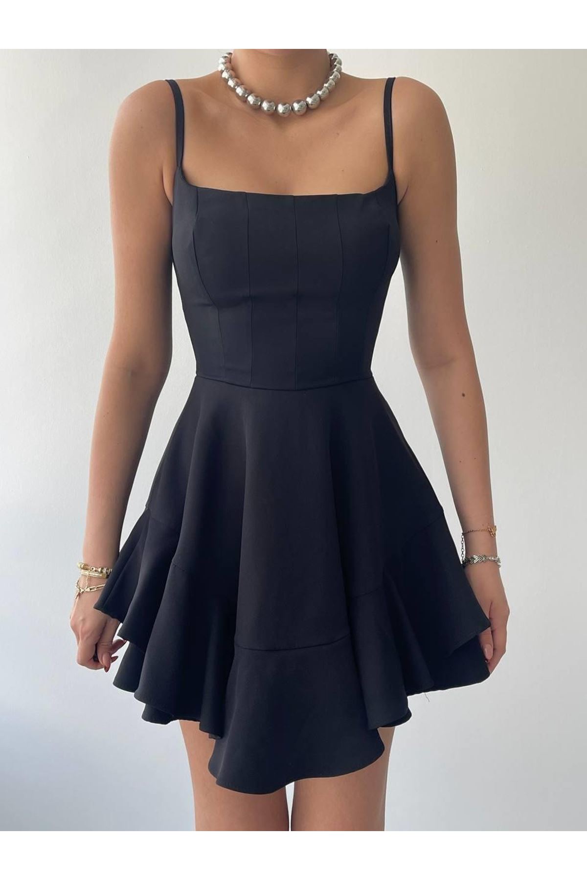 Common İp Askılı Elbise