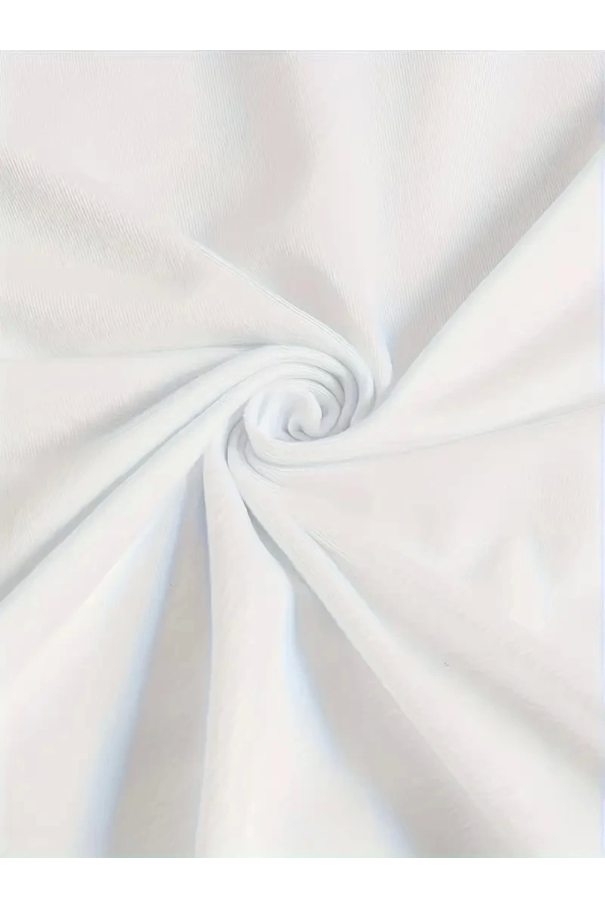 Baskılı Oversize Bisiklet Yaka T-shirt - Beyaz