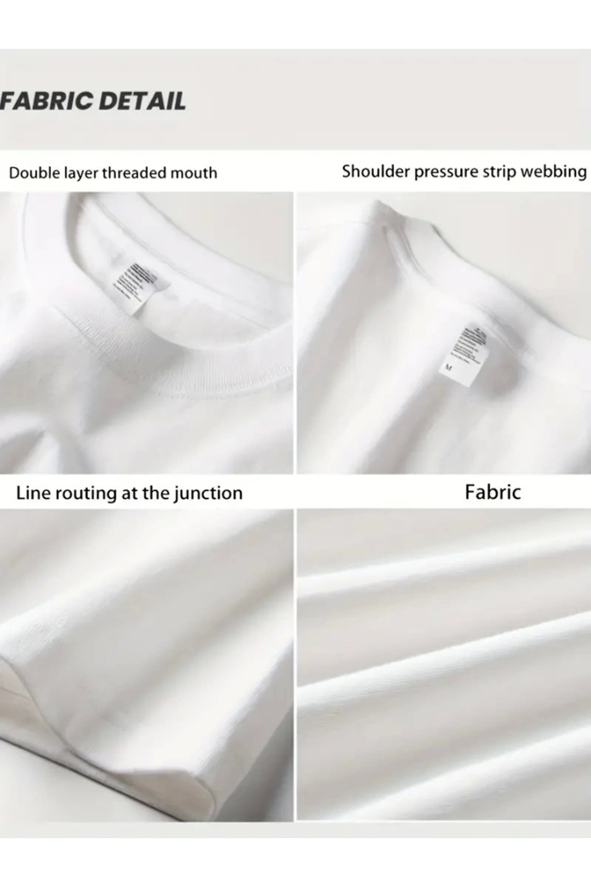 Rahat Bisiklet Yaka Tişört, Yaratıcı Karikatür Baskı - Yumuşak Polyester, Her Mevsim Giyilebilir- Beyaz