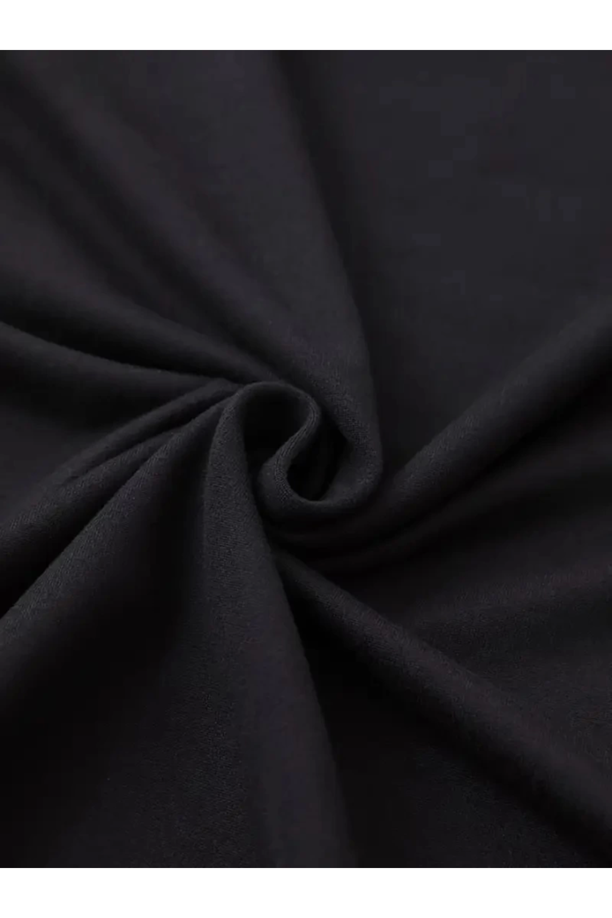 Baskılı Oversize Bisiklet Yaka T-shirt - Siyah