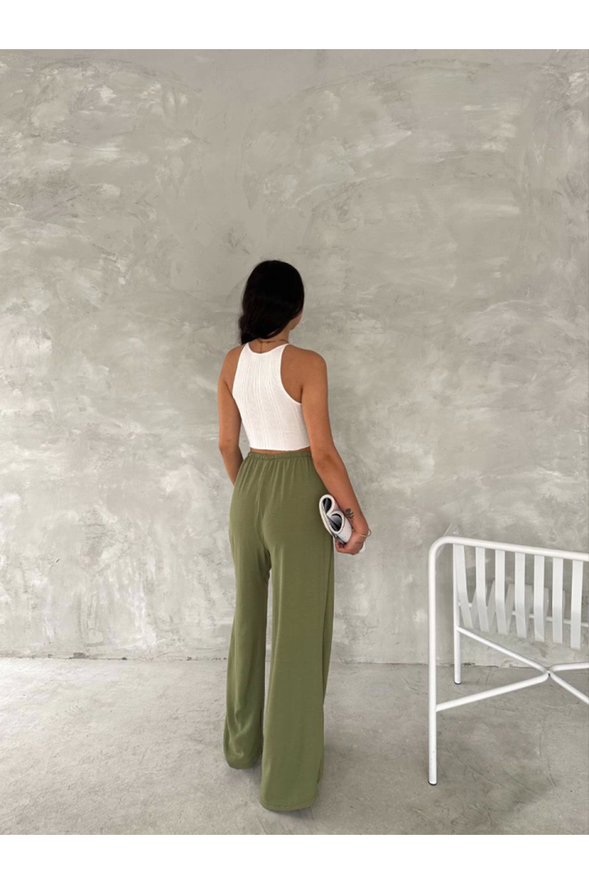Ayrobin Oversize Pantalon - Mint Yeşili