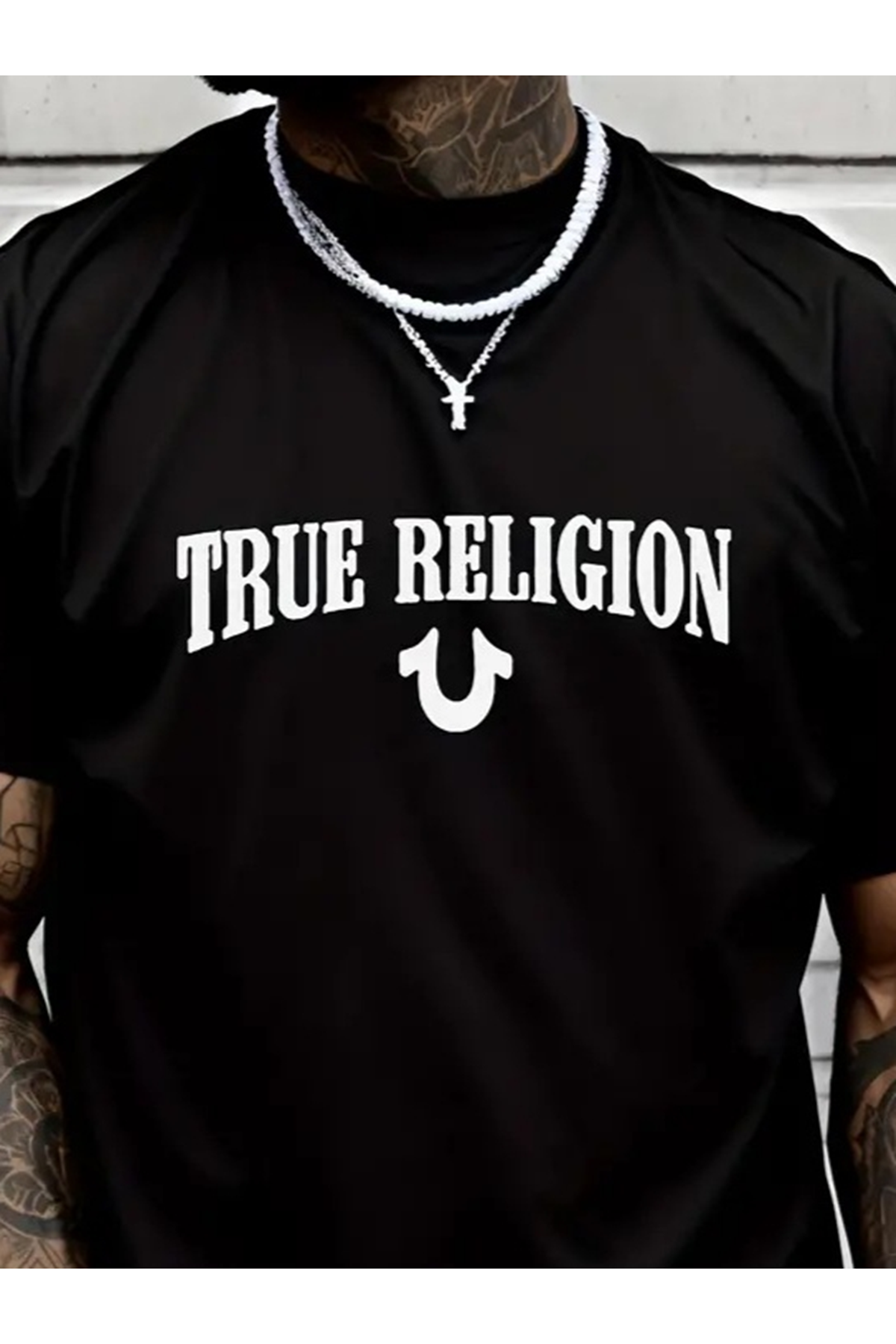 Erkek True Religion Baskılı Süprem T-shirt