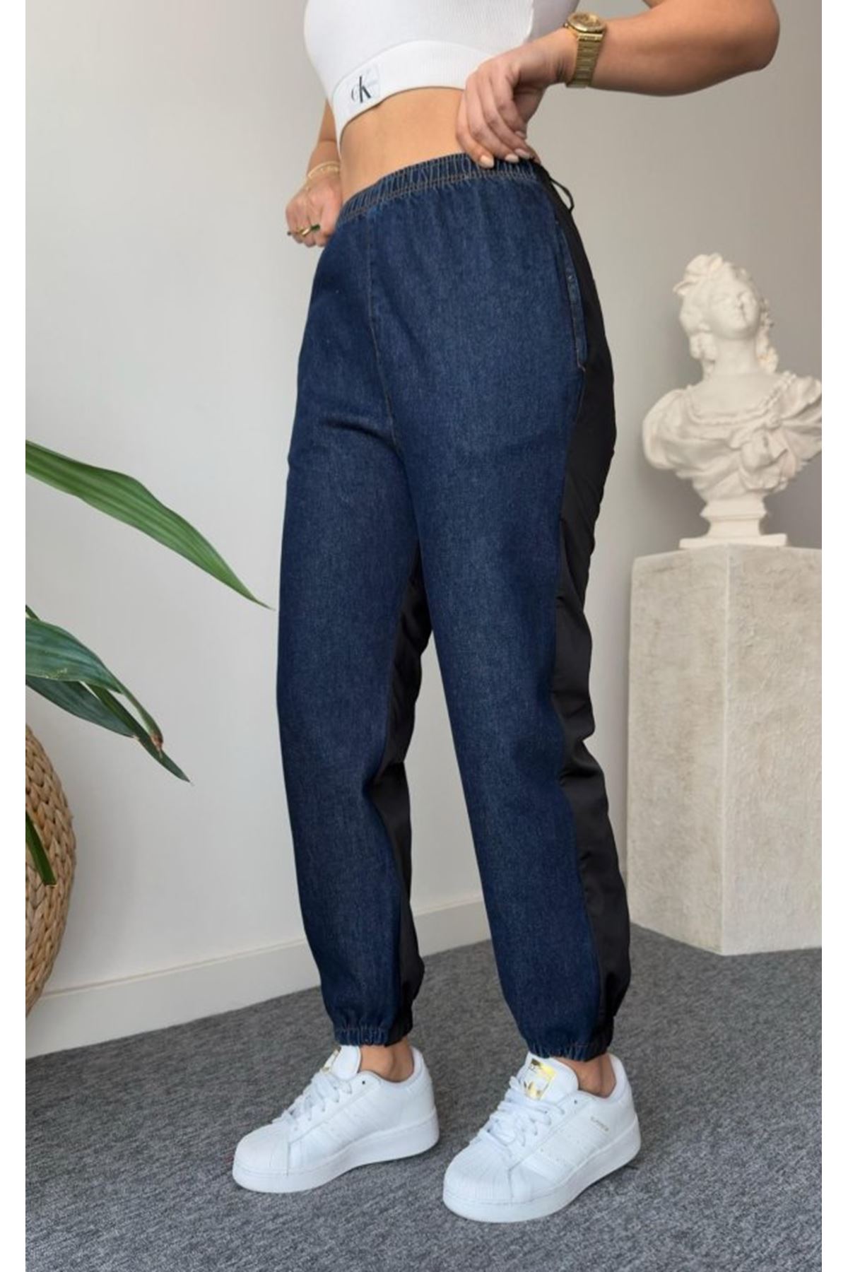 6627 KOT PANTOLON-MAVİ