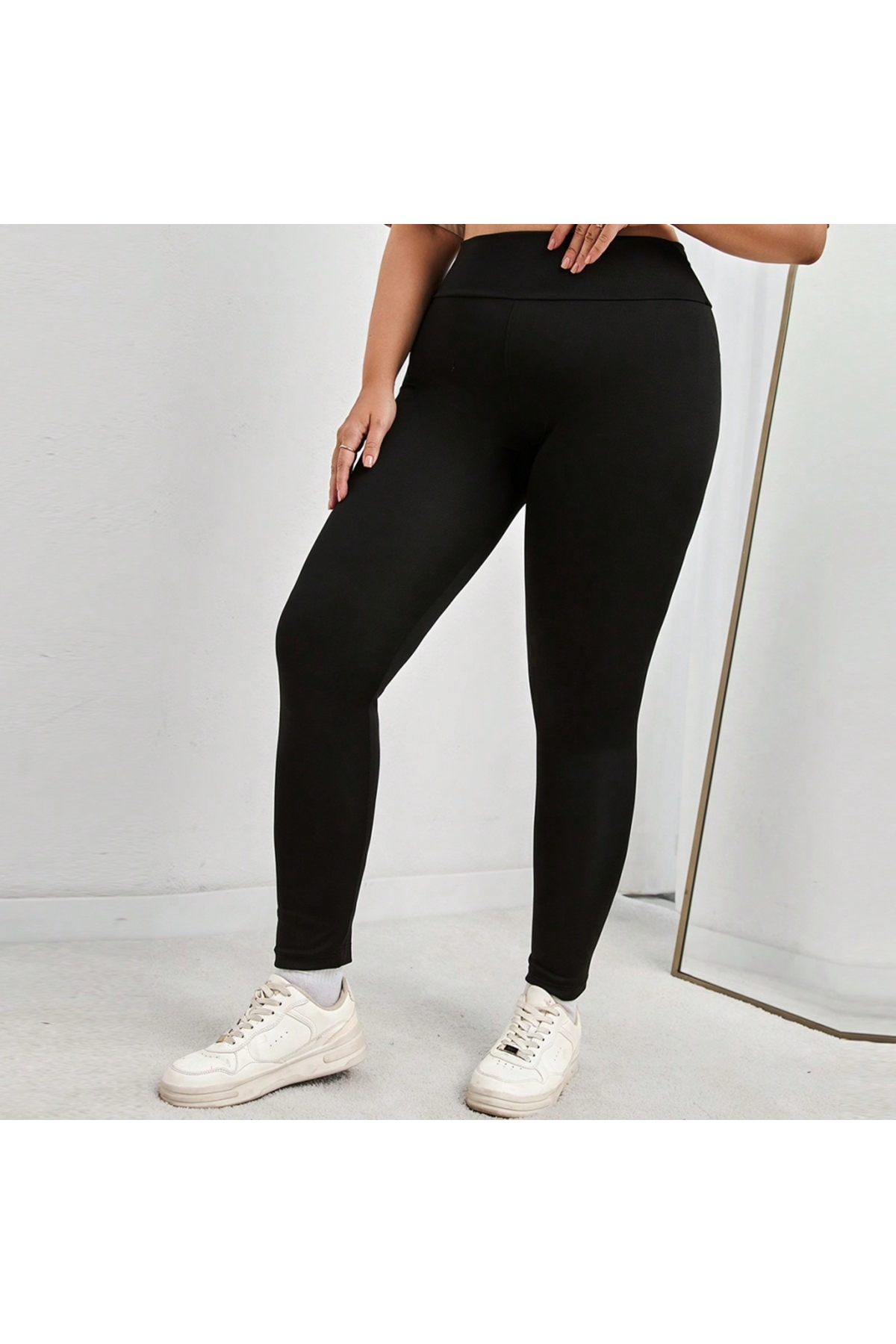 Kadın Yüksek Bel Dalgıç Spor Tayt