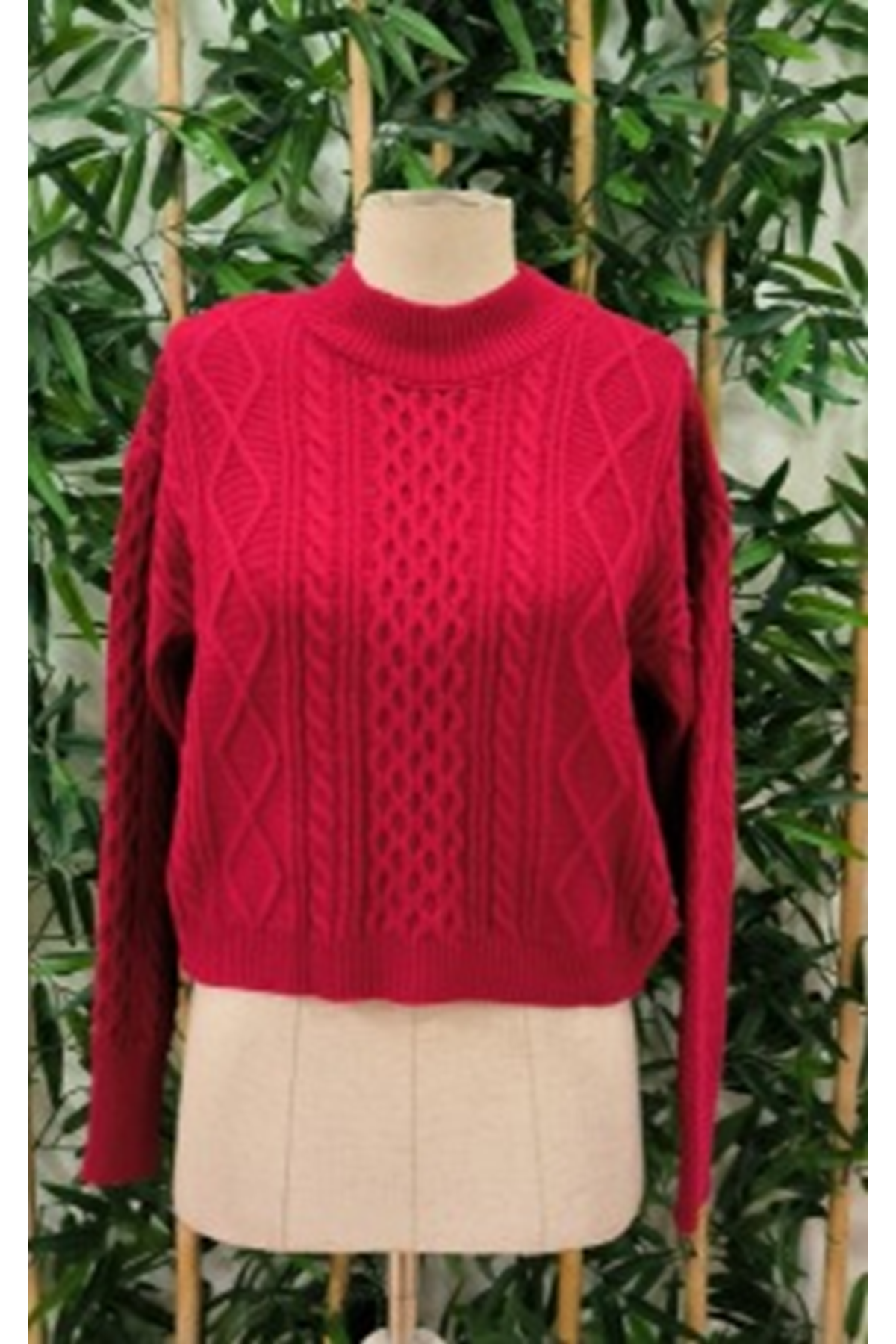 Kadın Uzun Kollu Balıkçı Yaka Bluz Ve Etek Ikili Triko Takım