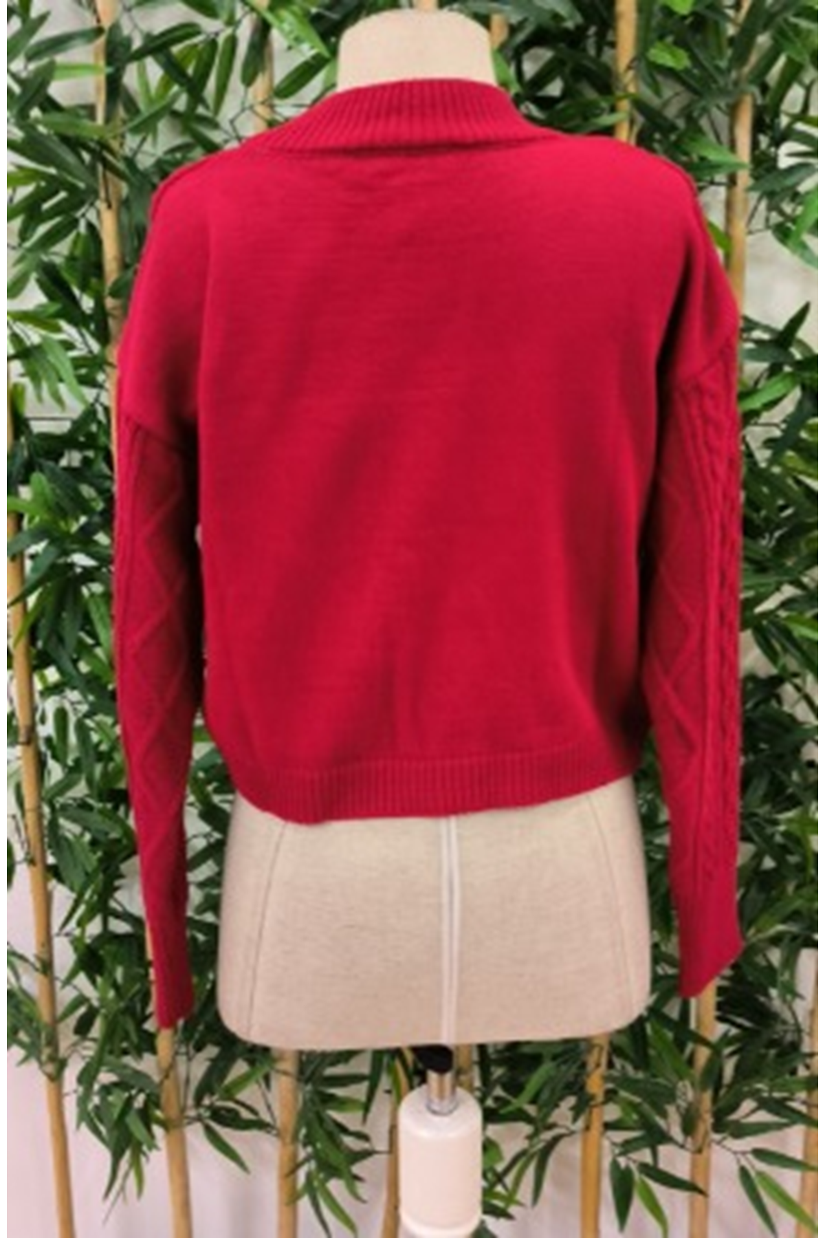 Kadın Uzun Kollu Balıkçı Yaka Bluz Ve Etek Ikili Triko Takım