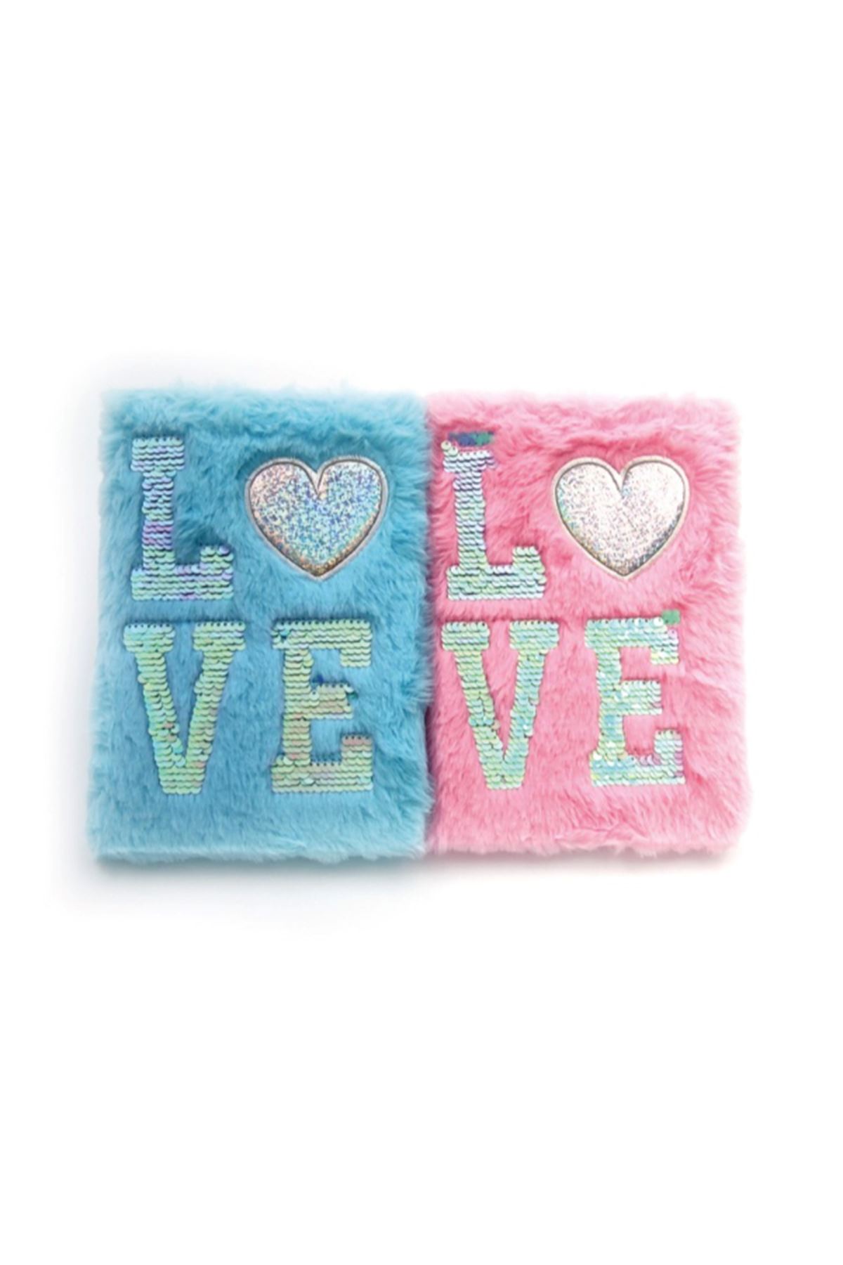 LOVE Tasarımlı Peluş Hatıra Defteri