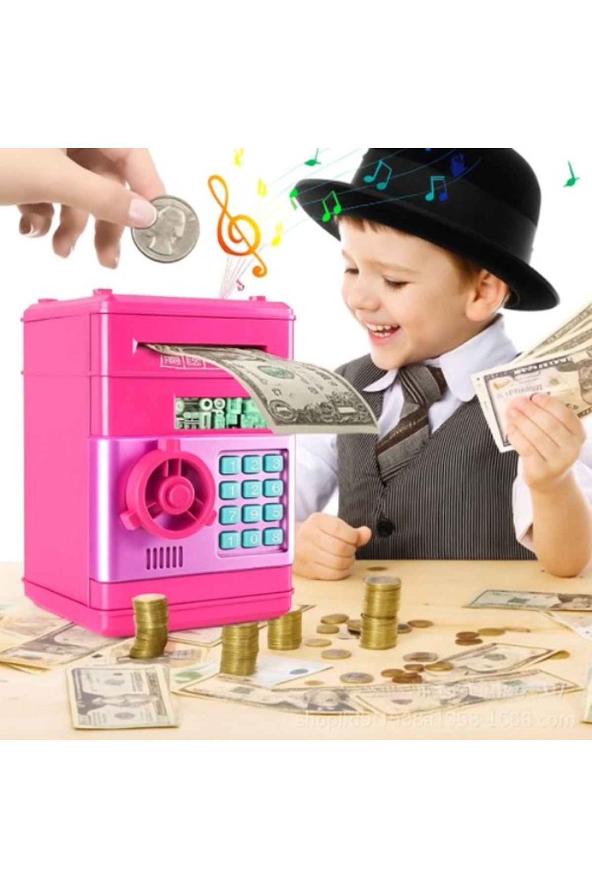 Elektronik Şifreli Kasa Otomatik ATM Kumbara