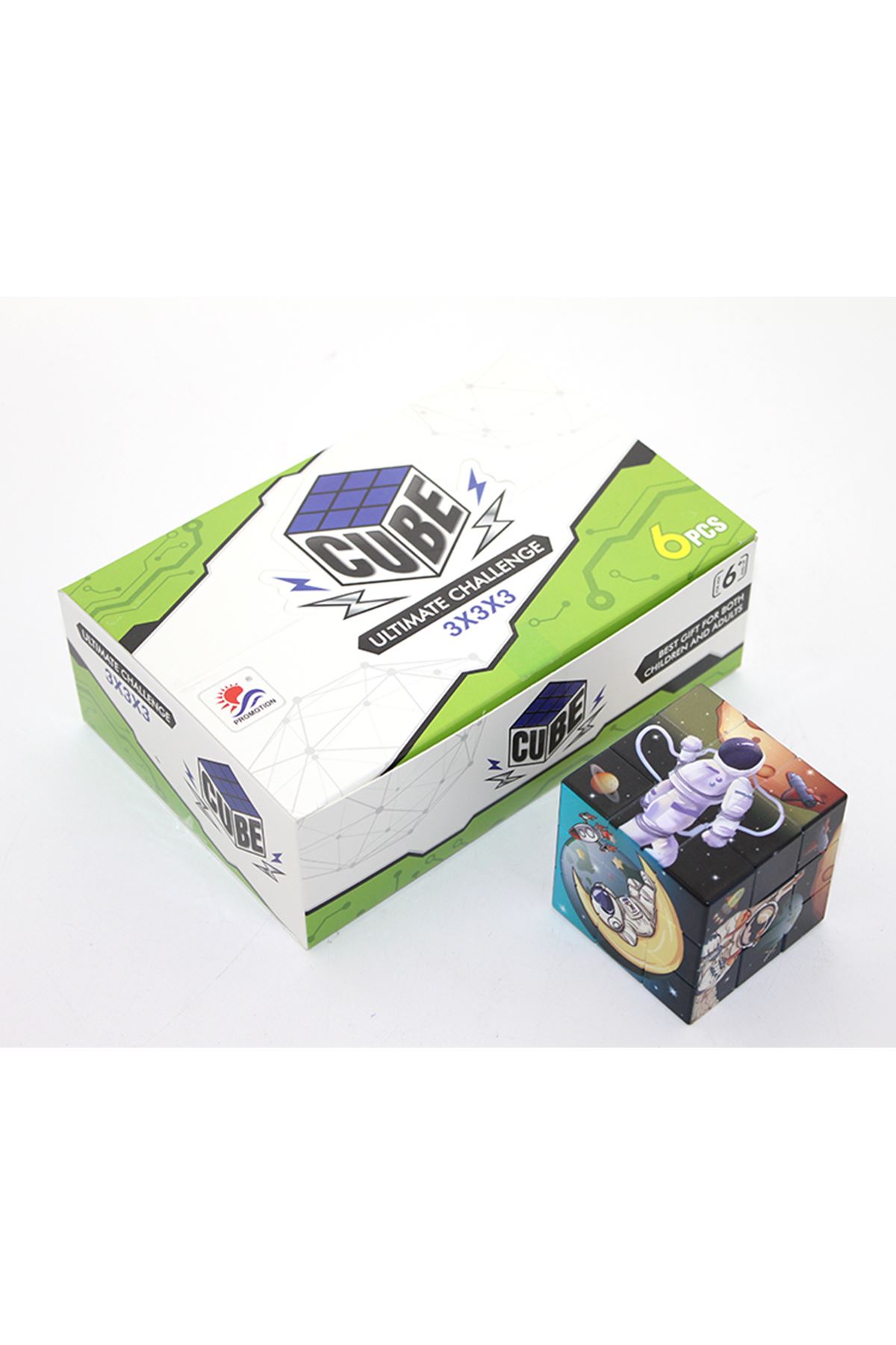 Uzay Temalı Küp Yapboz