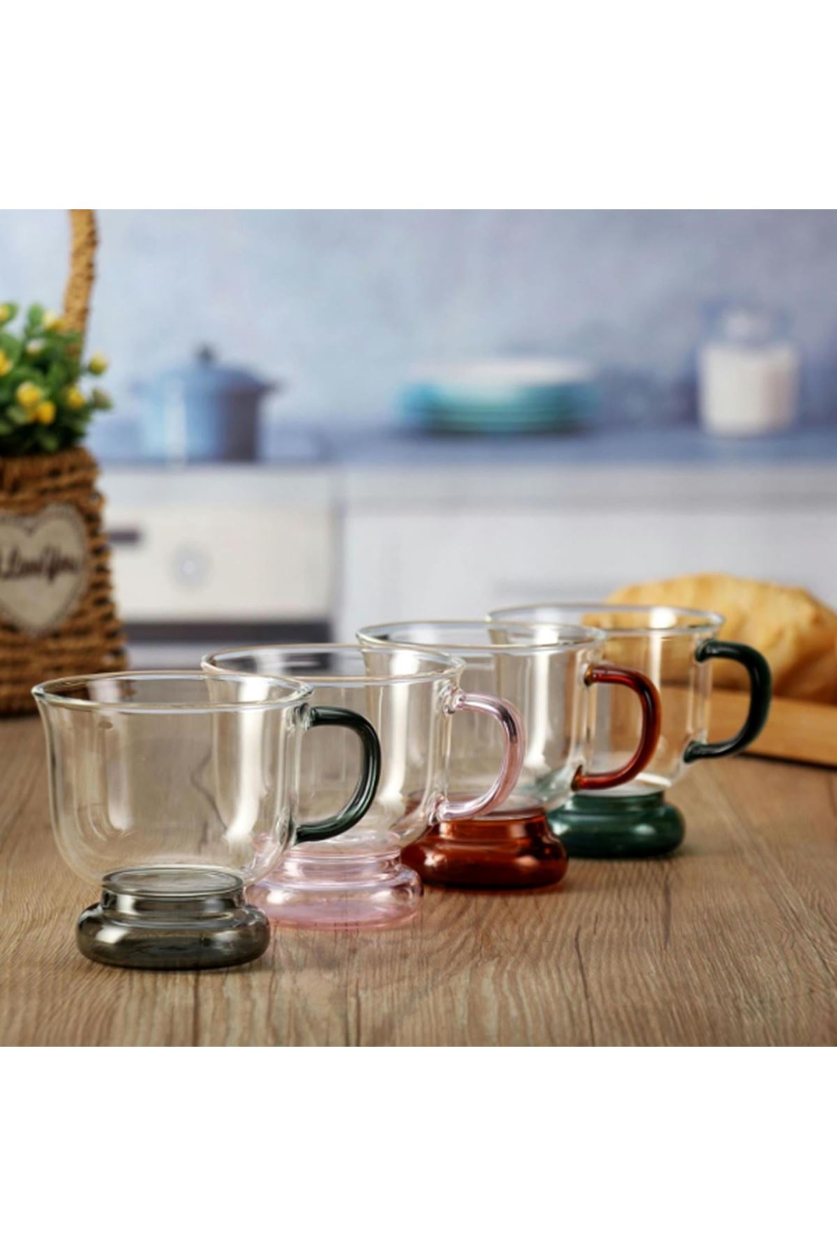 250 ml Renkli Cam Bardak