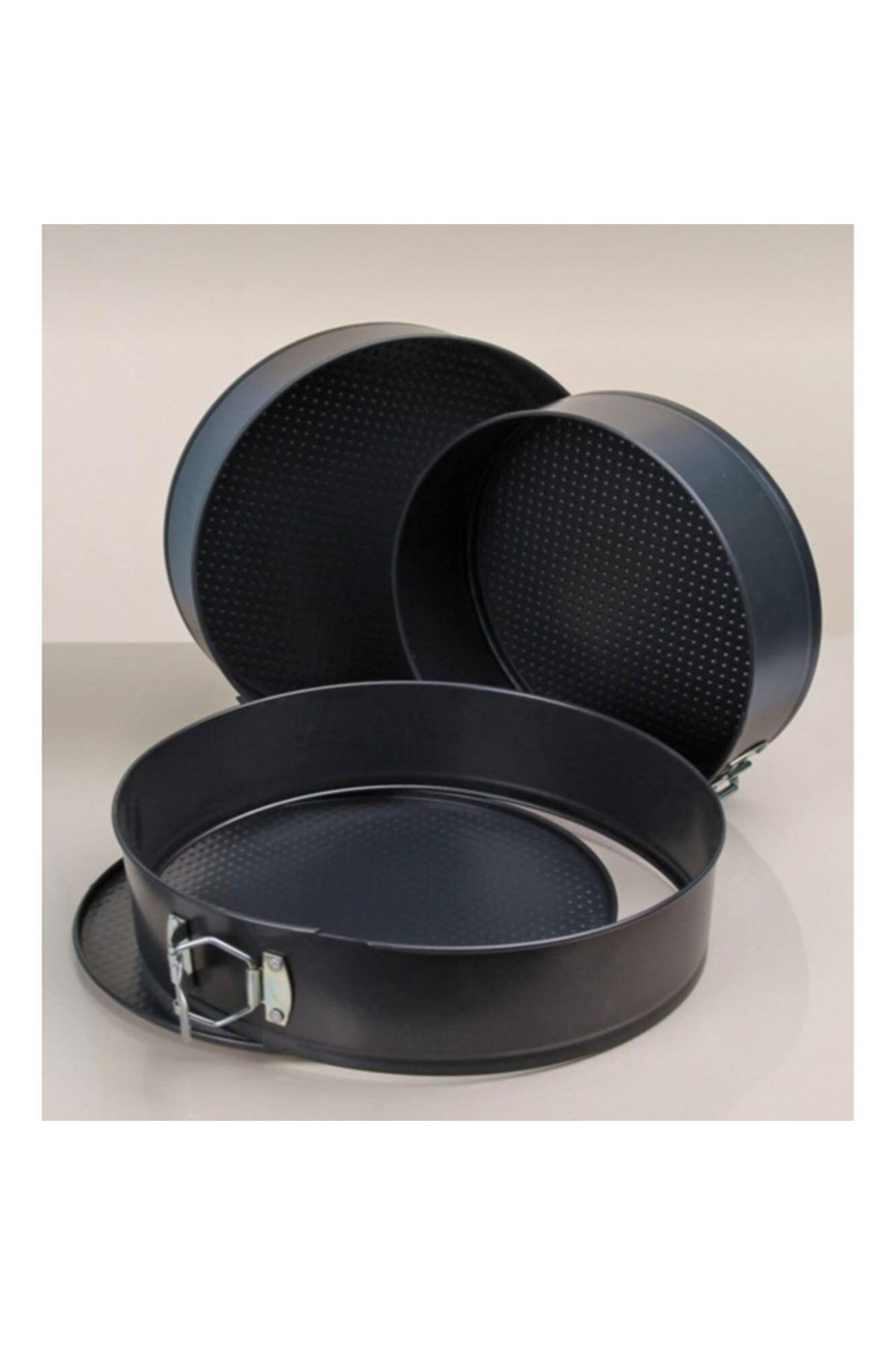 3'lü Kelepçeli Kek Kalıbı Seti