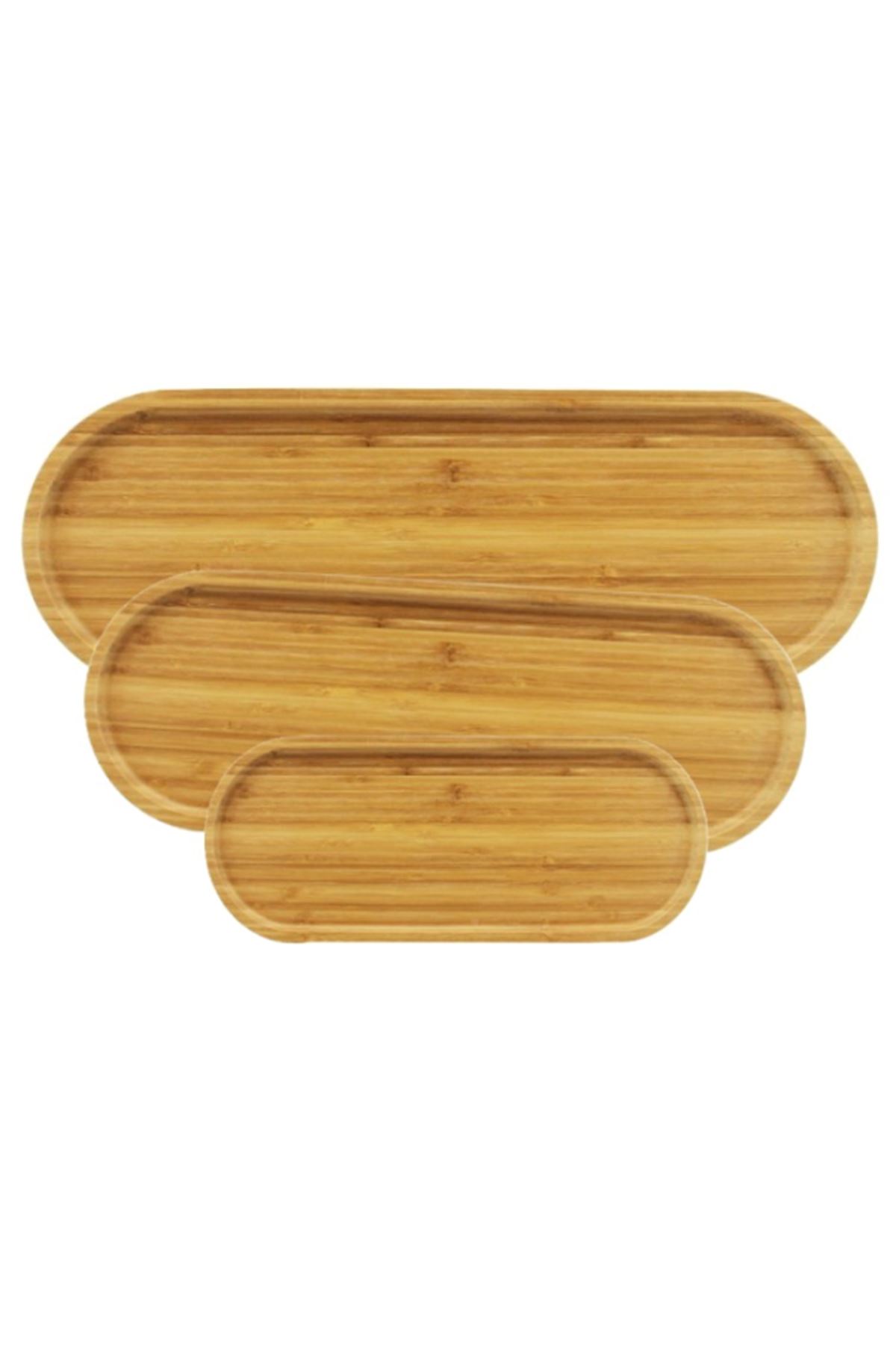 3'lü Oval Sunum Tabağı Seti