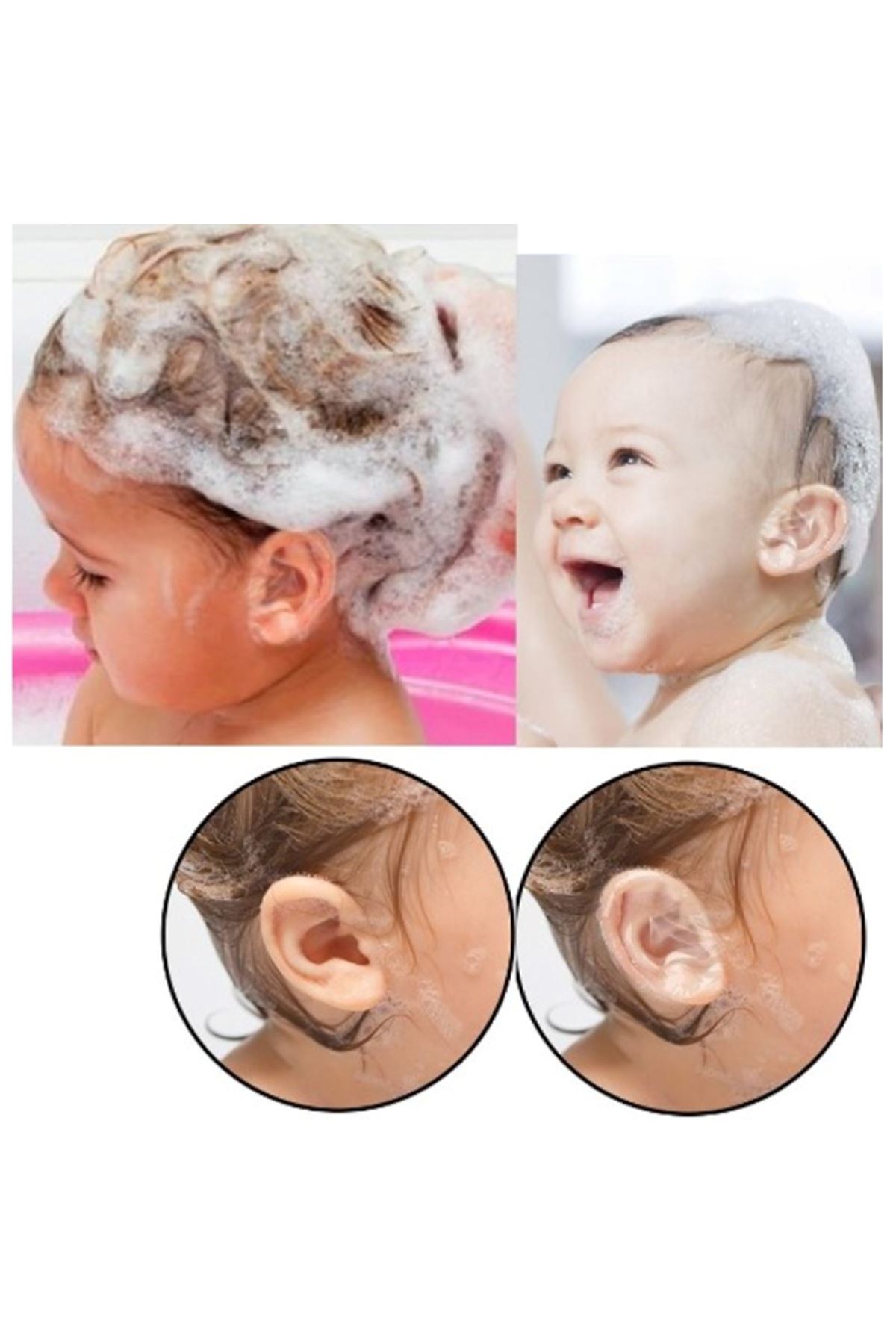 20 Adet Bebek Banyo Kulak Koruyucu Bant