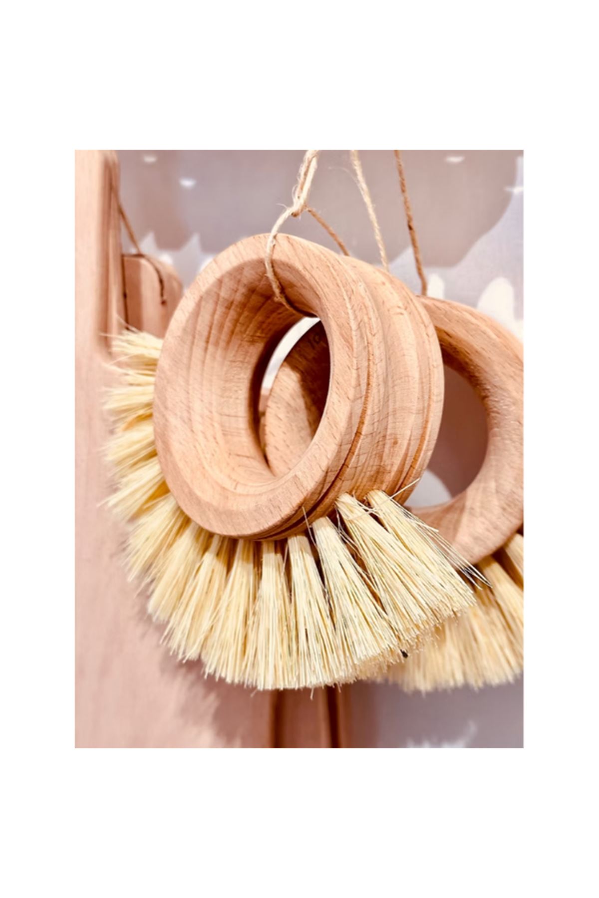 Ahşap Sebze Meyve Yıkama Fırçası