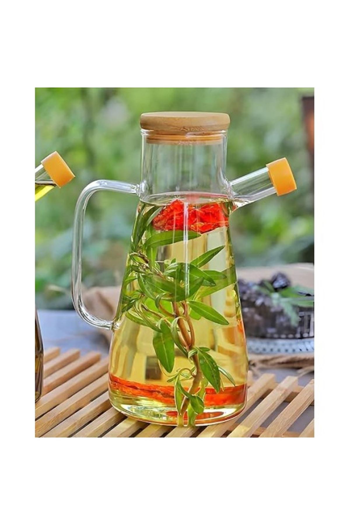 Borosilikat Cam 900 ml. Yağdanlık