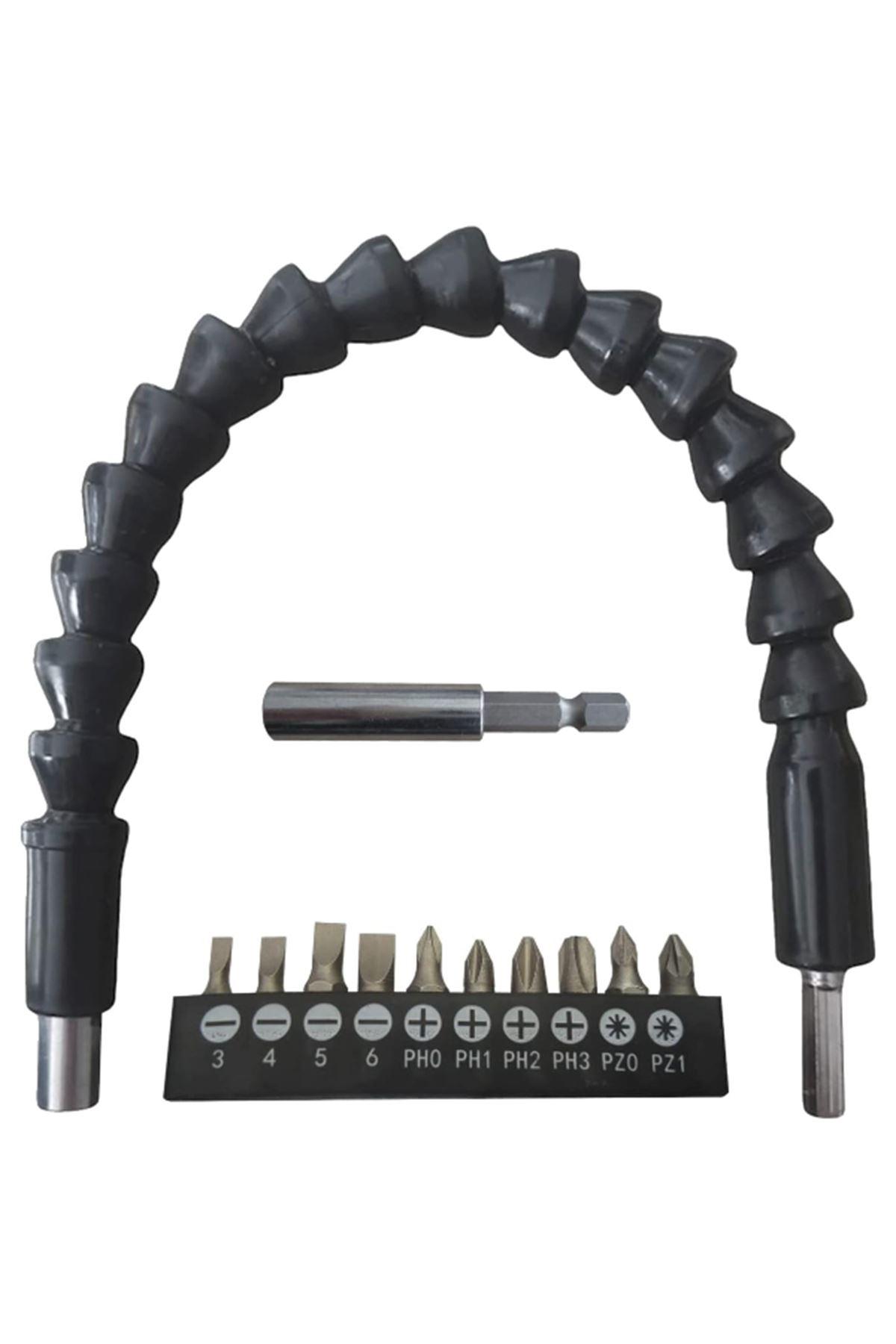 Esnek Şaftlı Tornavida Ucu Seti