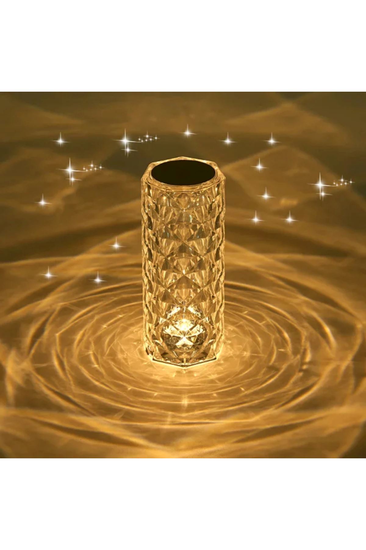 Kristal LED Kumandalı Ve Dokunmatik Masa Lambası