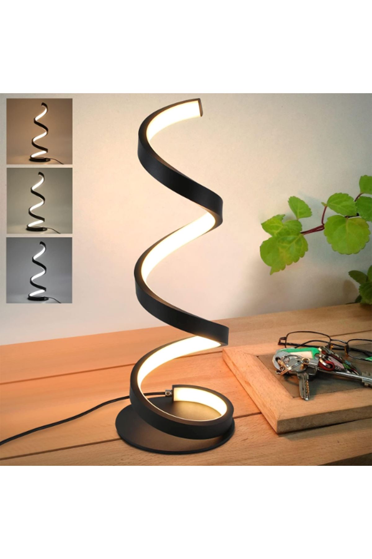 Kıvrımlı Spiral Gece Lambası