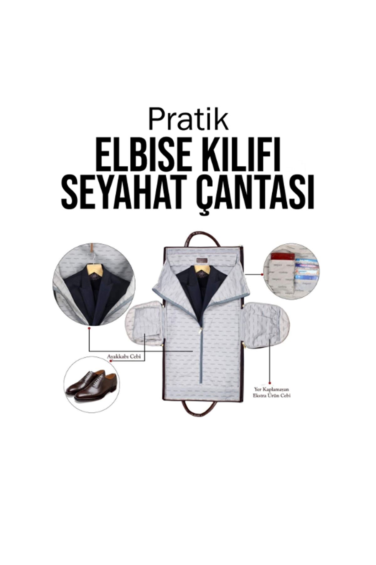 Pratik Elbise Kılıfı Seyahat Çantası