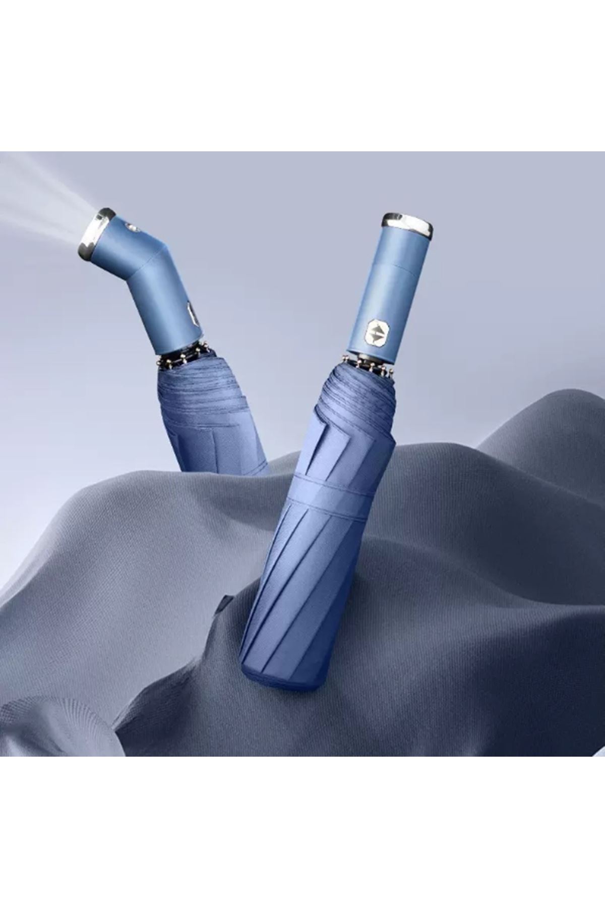 Mavi El Fenerli Şemsiye