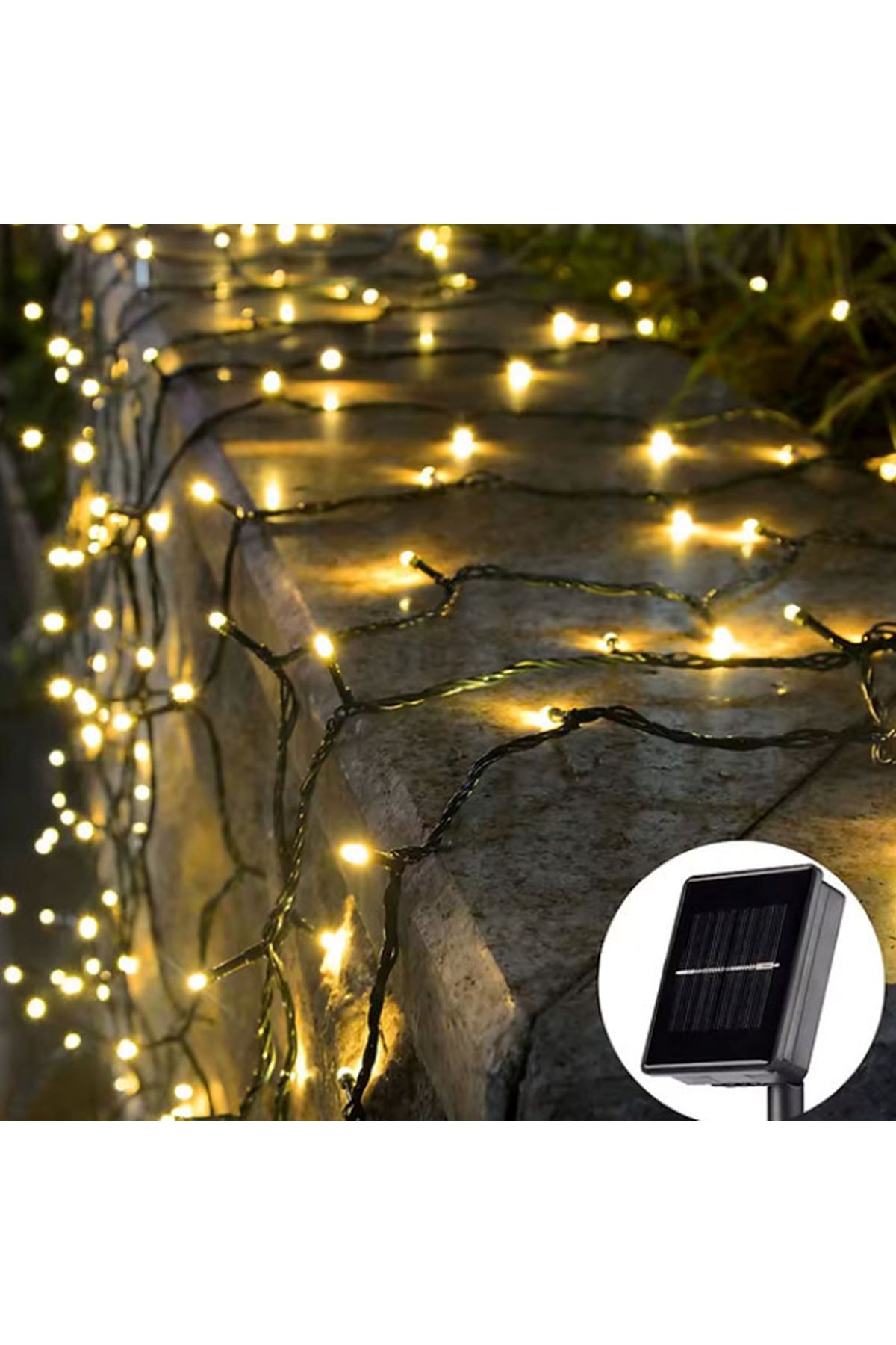 Solar Siyah Kablo Bahçe Aydınlatması