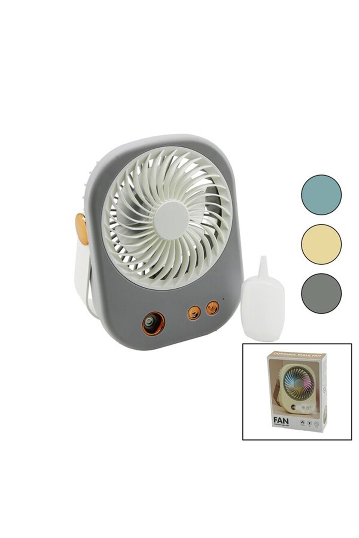 Su Spreyli Masaüstü USB Mini Fan