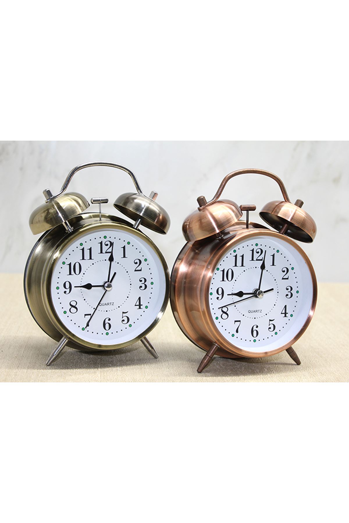 Antik Metal Çalar Saat Model 2