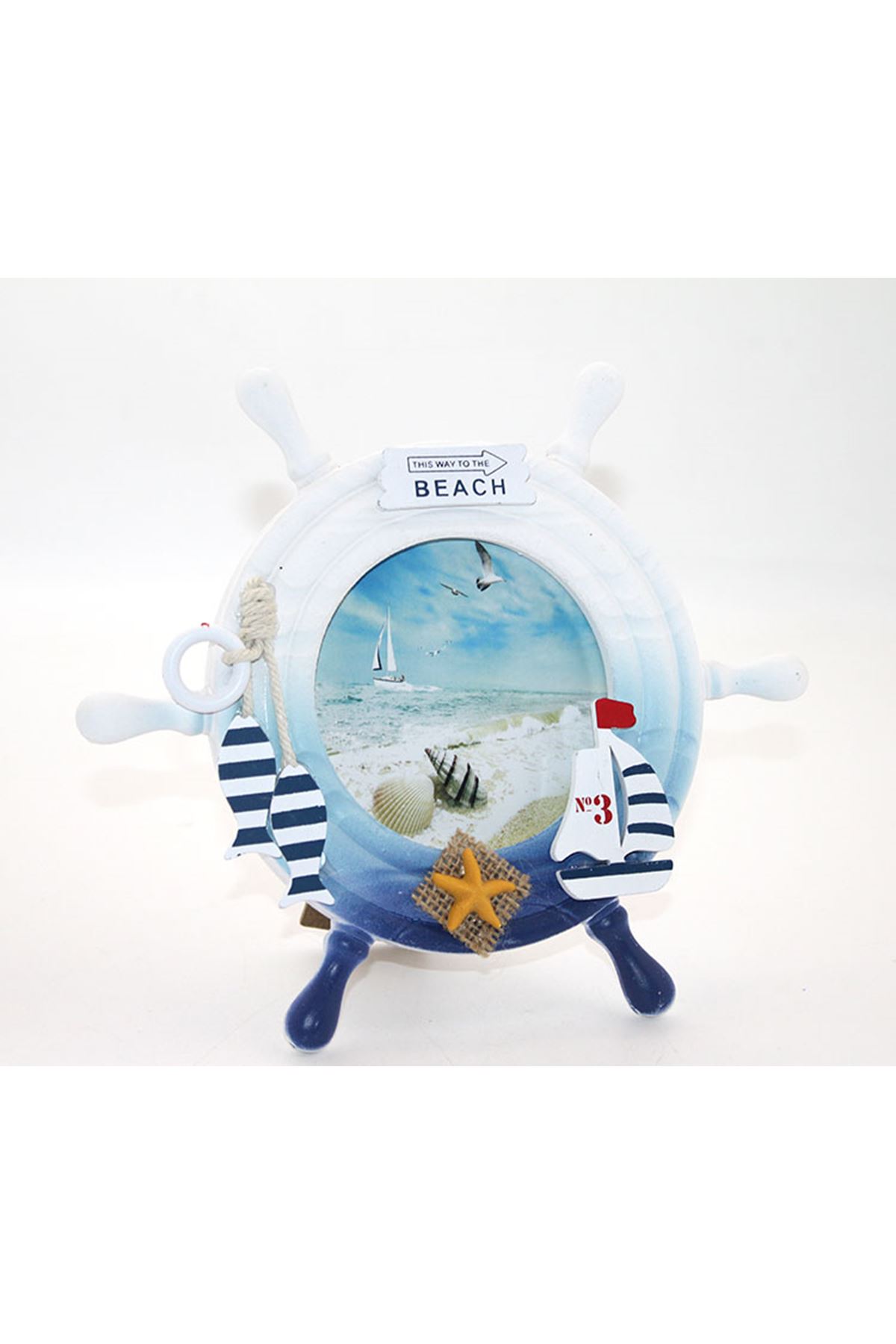 Ahşap Marin Dümenli Çerçeve Model 1