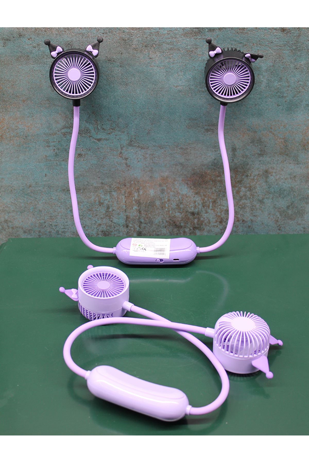 Kuromi Şarjlı Boyun Fanı Vantilatör 2 Kademeli Model 1