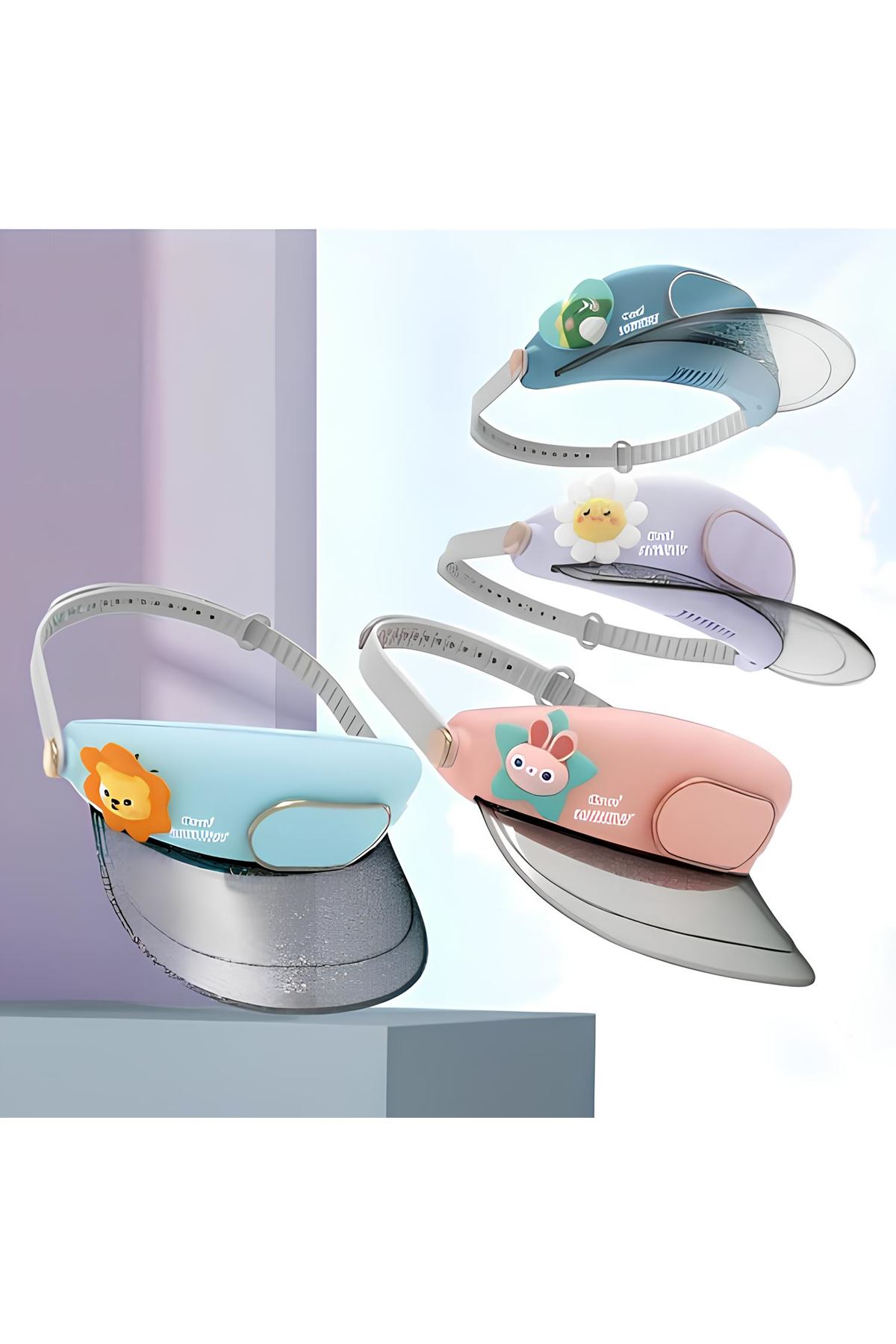 Şarjlı Şapkalı Fan Vantilatör 3 Kademeli