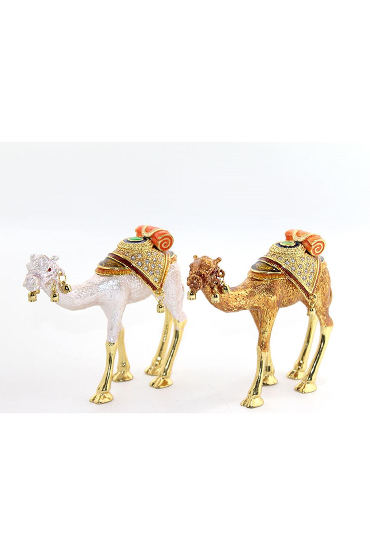 Swarovski Taşlı Tekli Deve Figürü Model 3