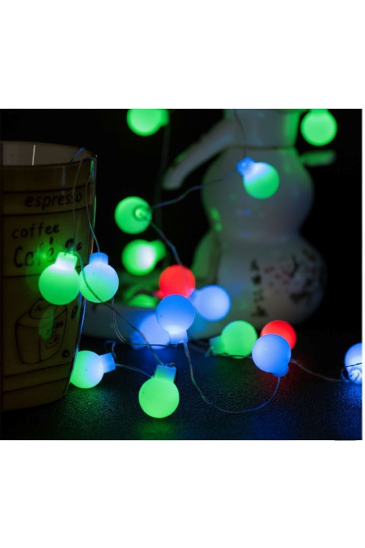 5m 28 Led RGB Işık Şeffaf Kablo Fişli Eklemeli