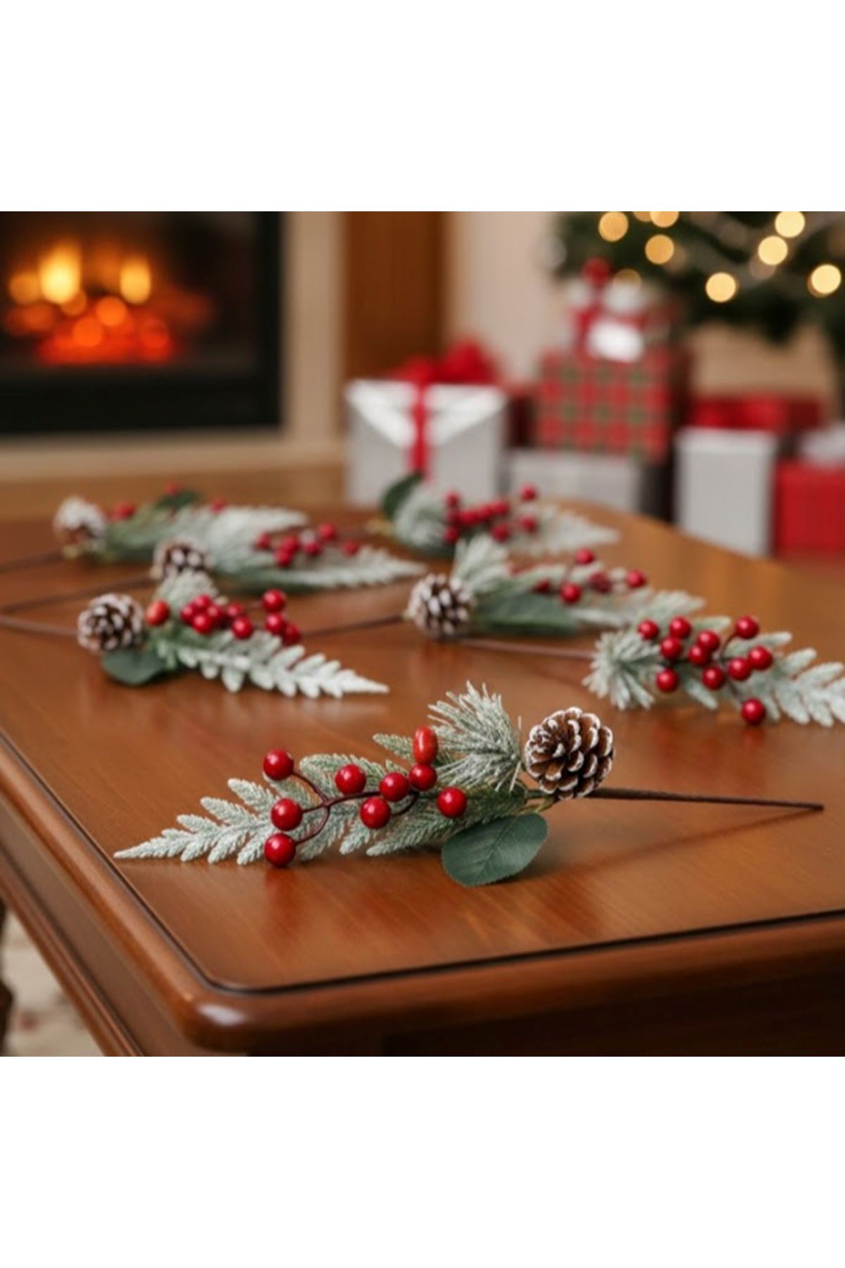 Dekoratif Kozalaklı Yapay Kokina