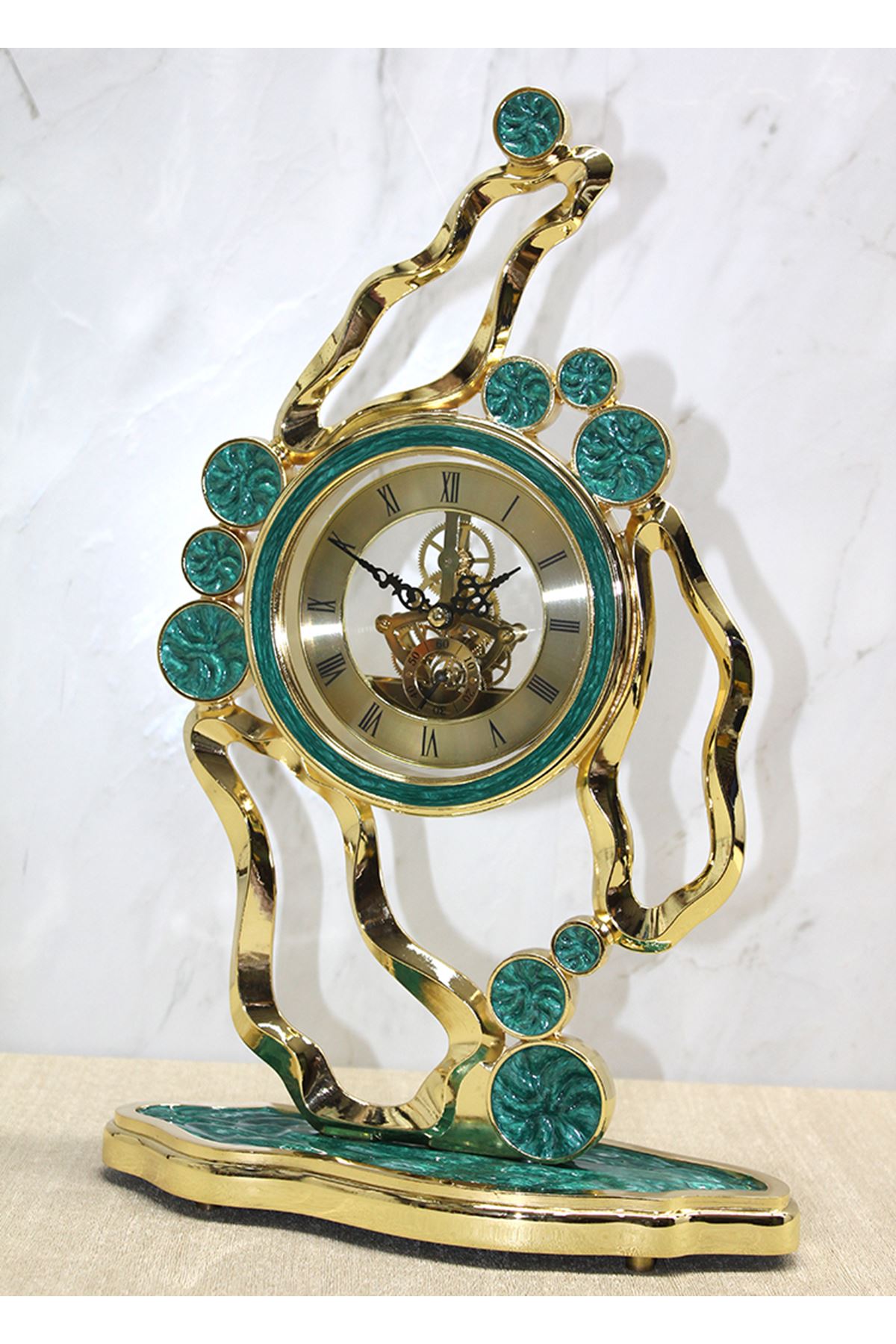 Özel Yeşim Tasarım Masa Üstü Saat