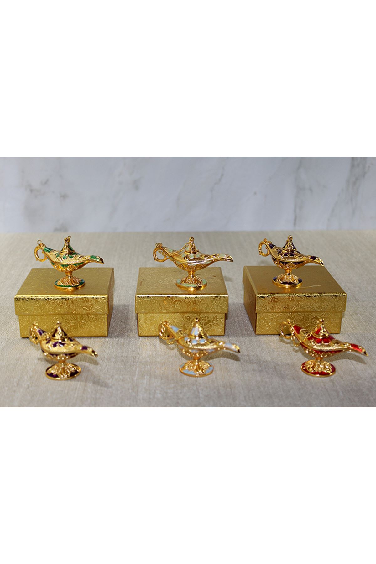 Mineli Metal Alaaddin Lambası Model 2