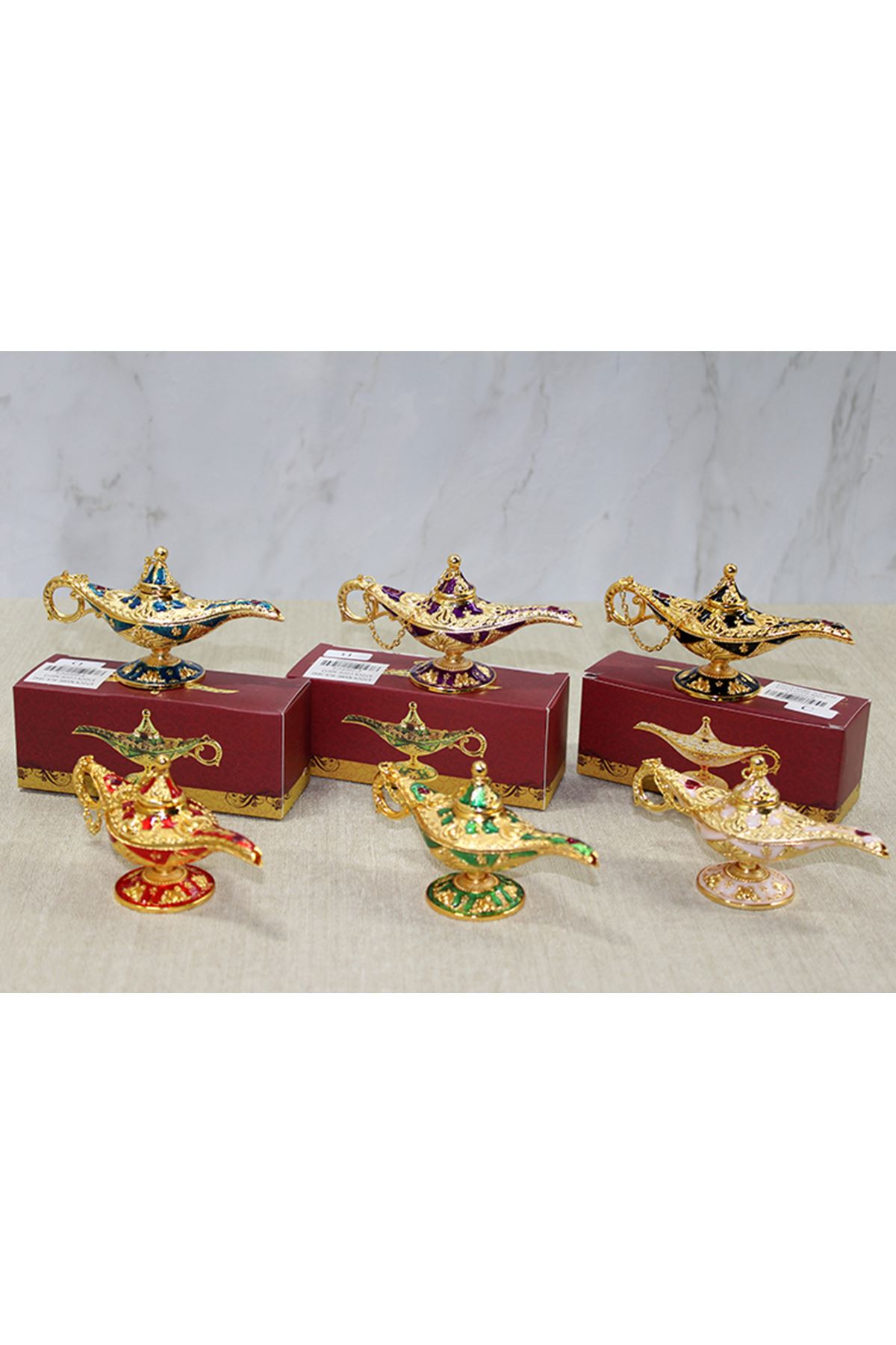 Mineli Metal Alaaddin Lambası Model 3