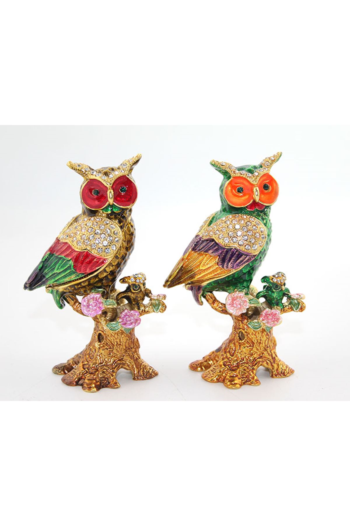 Swarovski Taşlı Tekli Baykuş