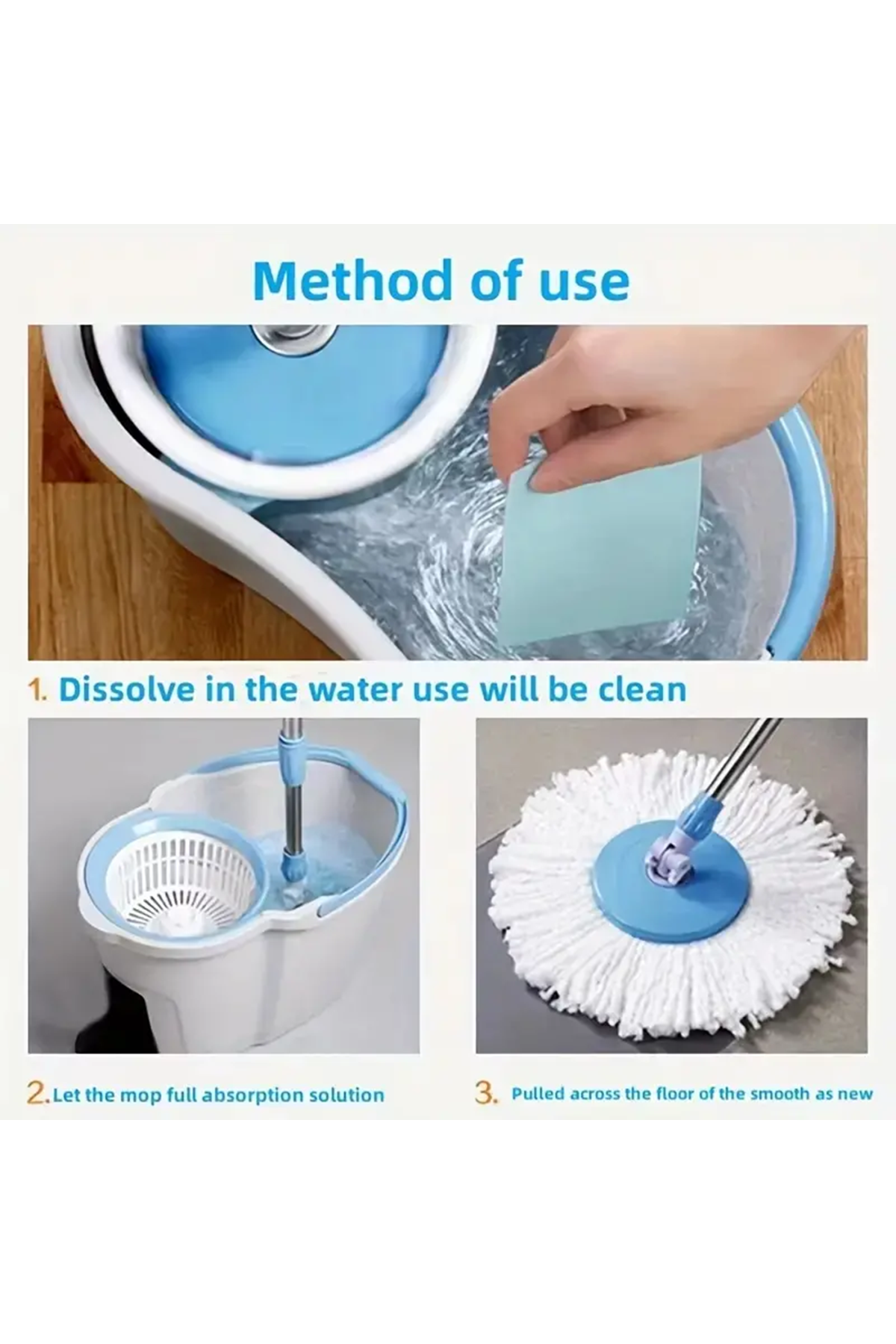 Zemin Temizleme Ve Parlatma Tableti 20 Adet