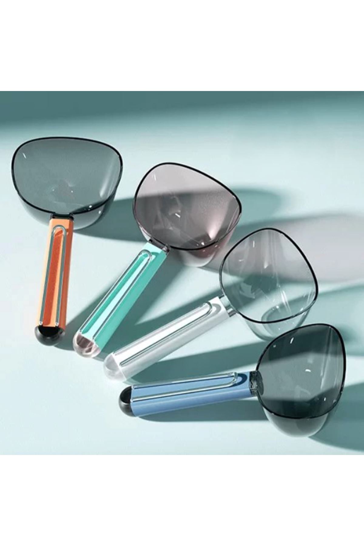 Klipsli Ölçekli Kedi Köpek Mama Küreği