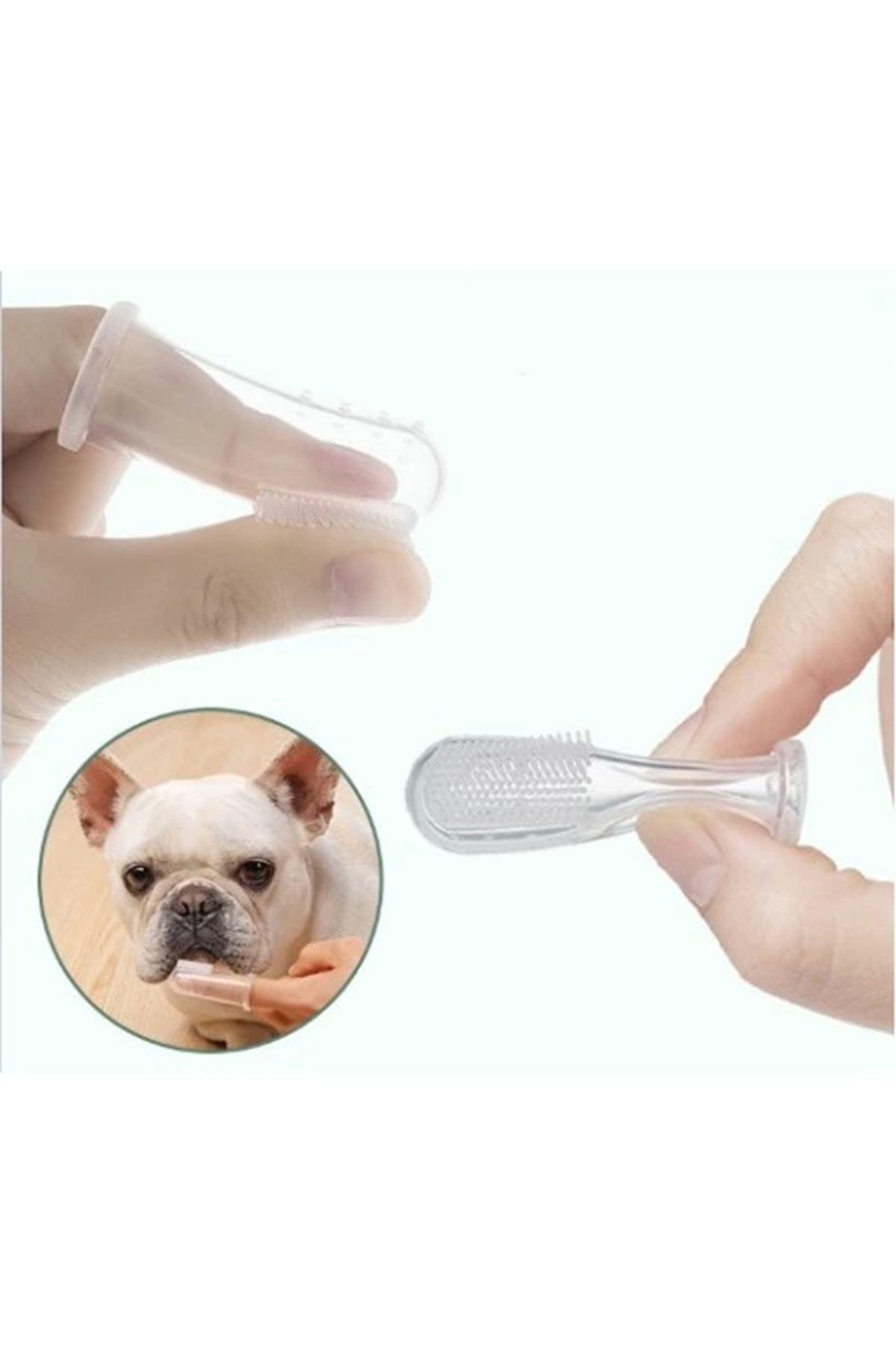 Parmağa Takılan Hayvan Diş Kaşıma Fırçası