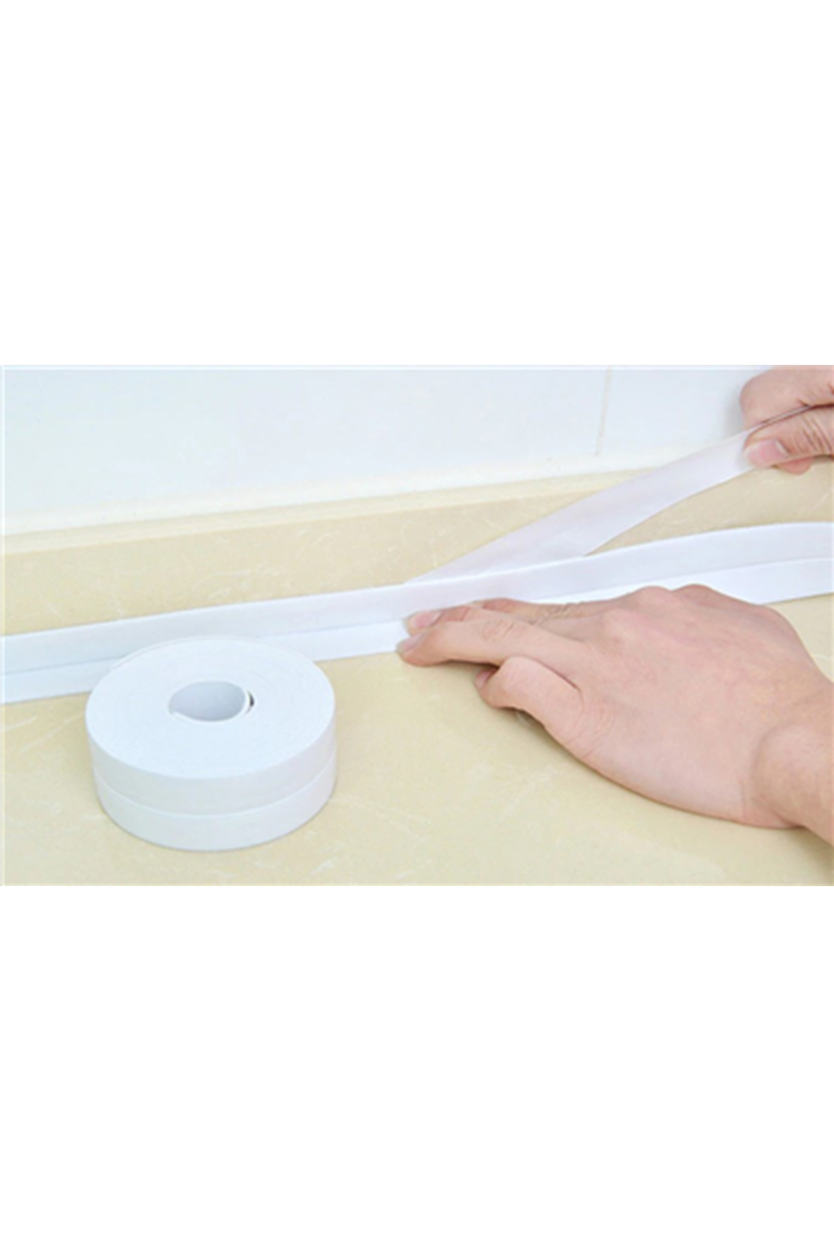 BEYAZ Su Sızdırmaz Lavabo Kenar Bandı (KUTUSUZ)(3.2m)