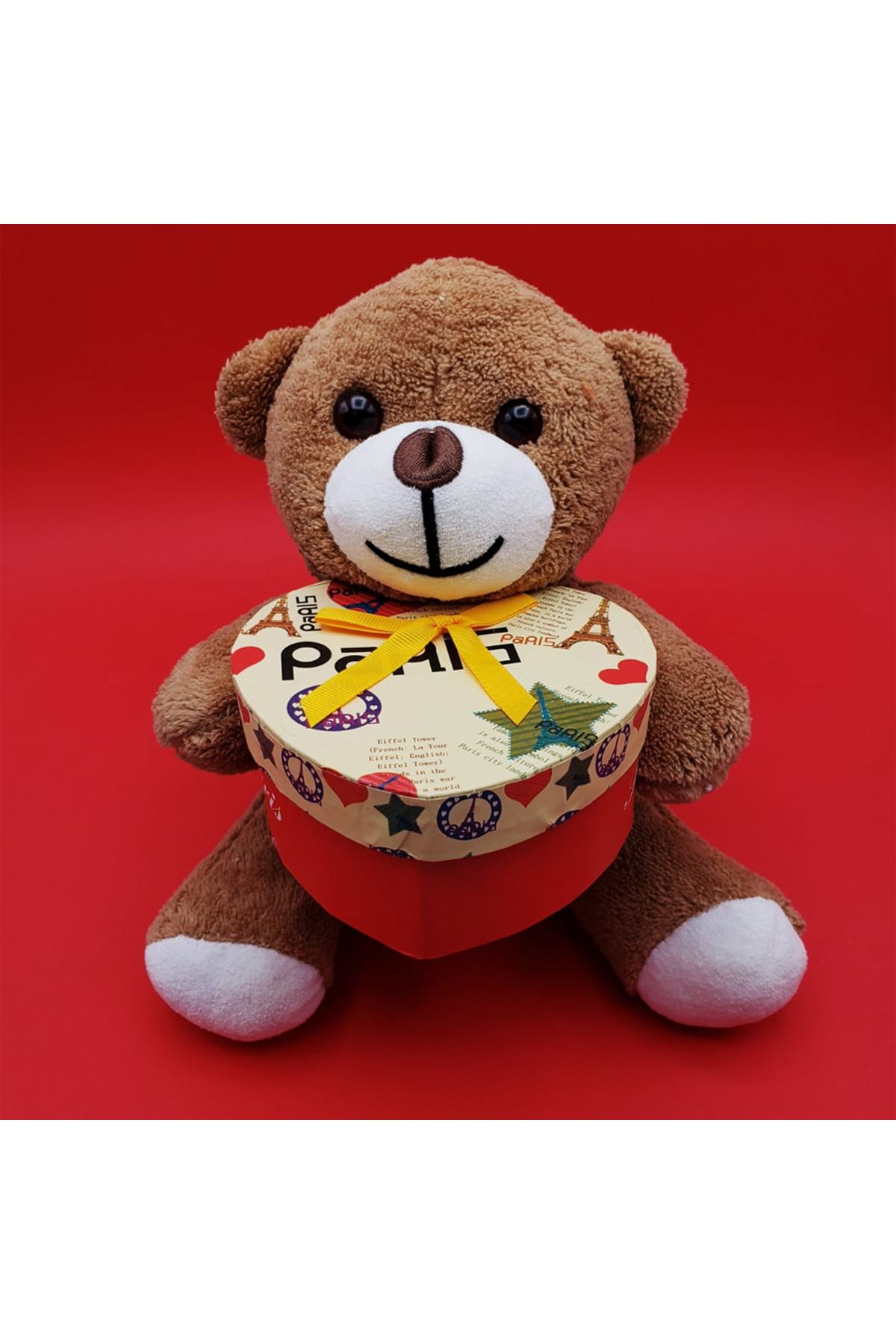 Hediyelik Kahverengi Kutulu Ayıcık