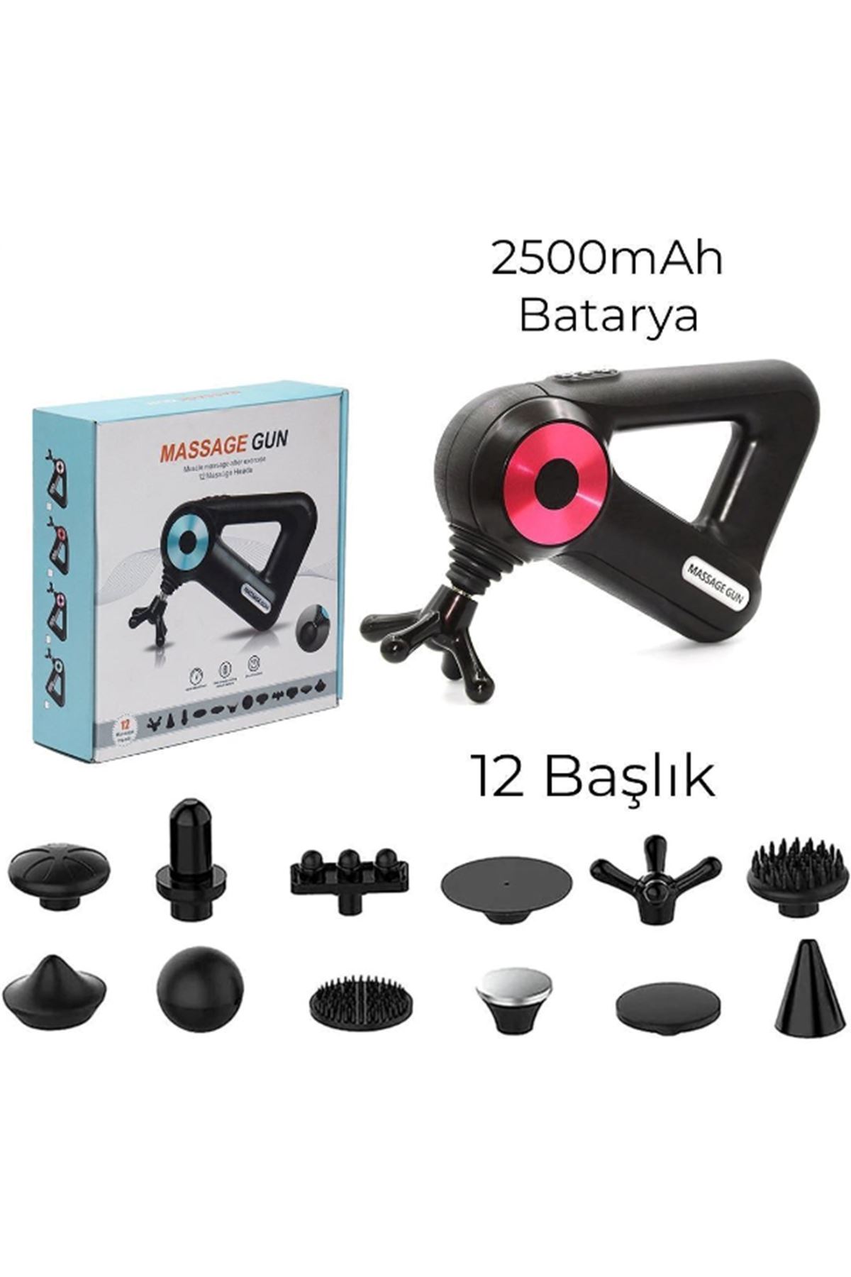12 Başlıklı Masaj Aleti