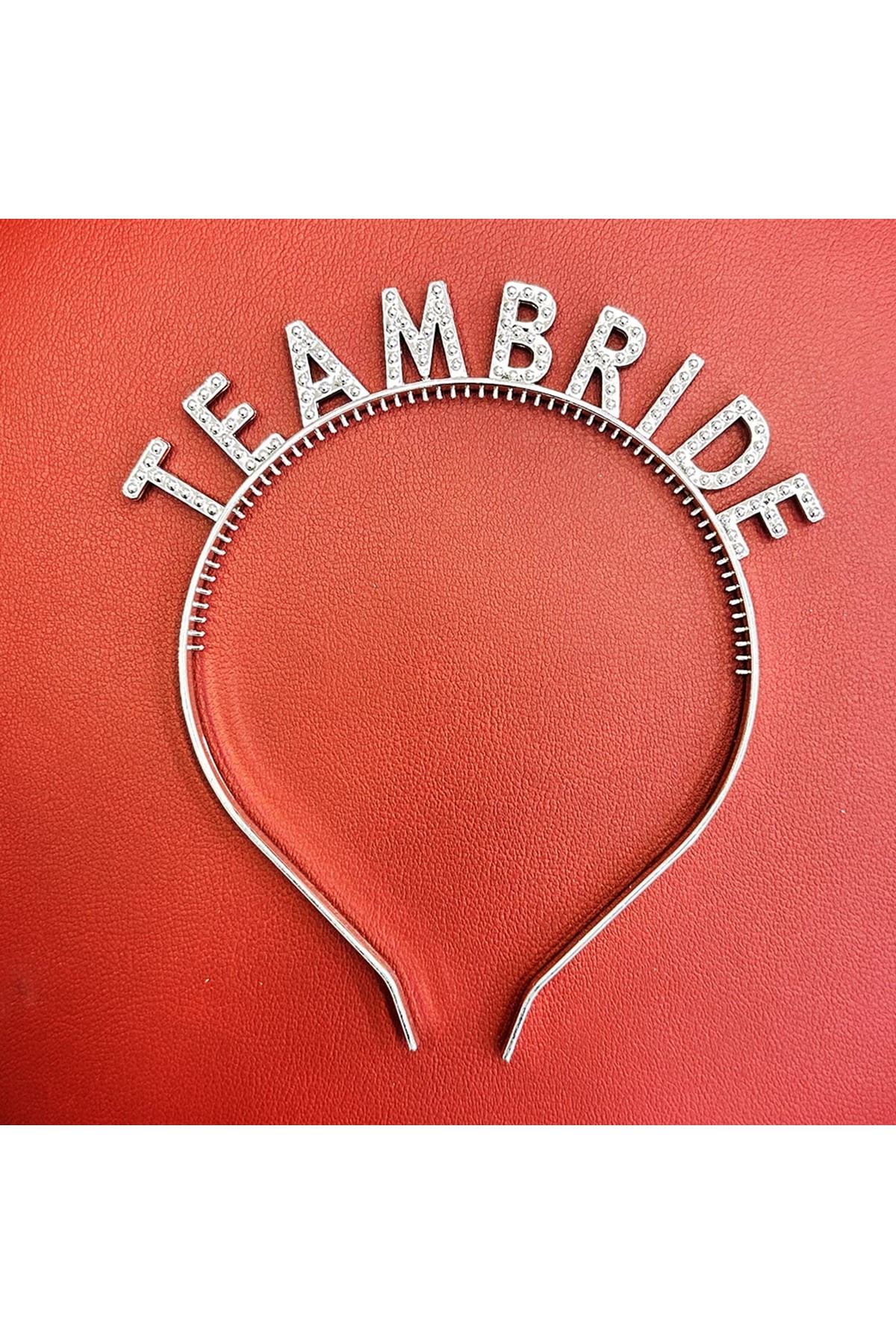 Gümüş Renk Team Bride Taç – Gelin ve Nedime Tacı