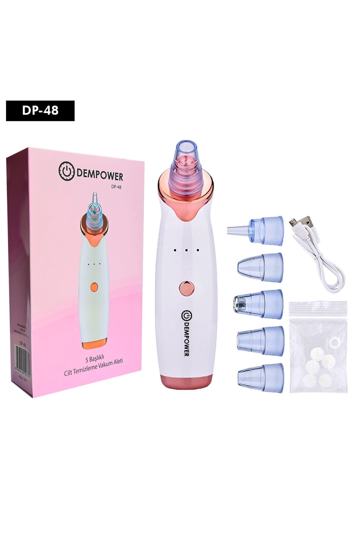 Şarjlı Siyah Nokta Temizleme Cihazı 5 Başlıklı