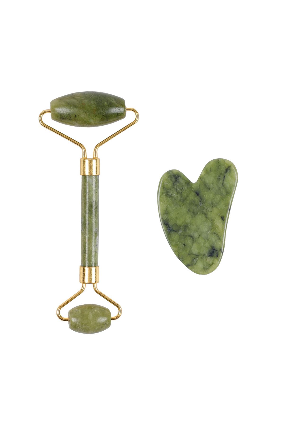 Jade Roller Gua Sha Taşı Seti