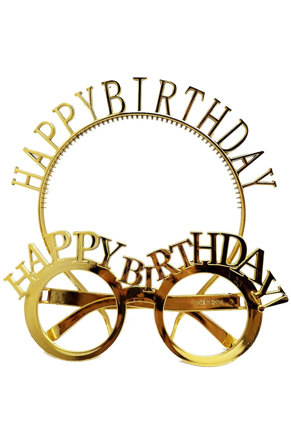Happy Birthday Gözlük Ve Taç