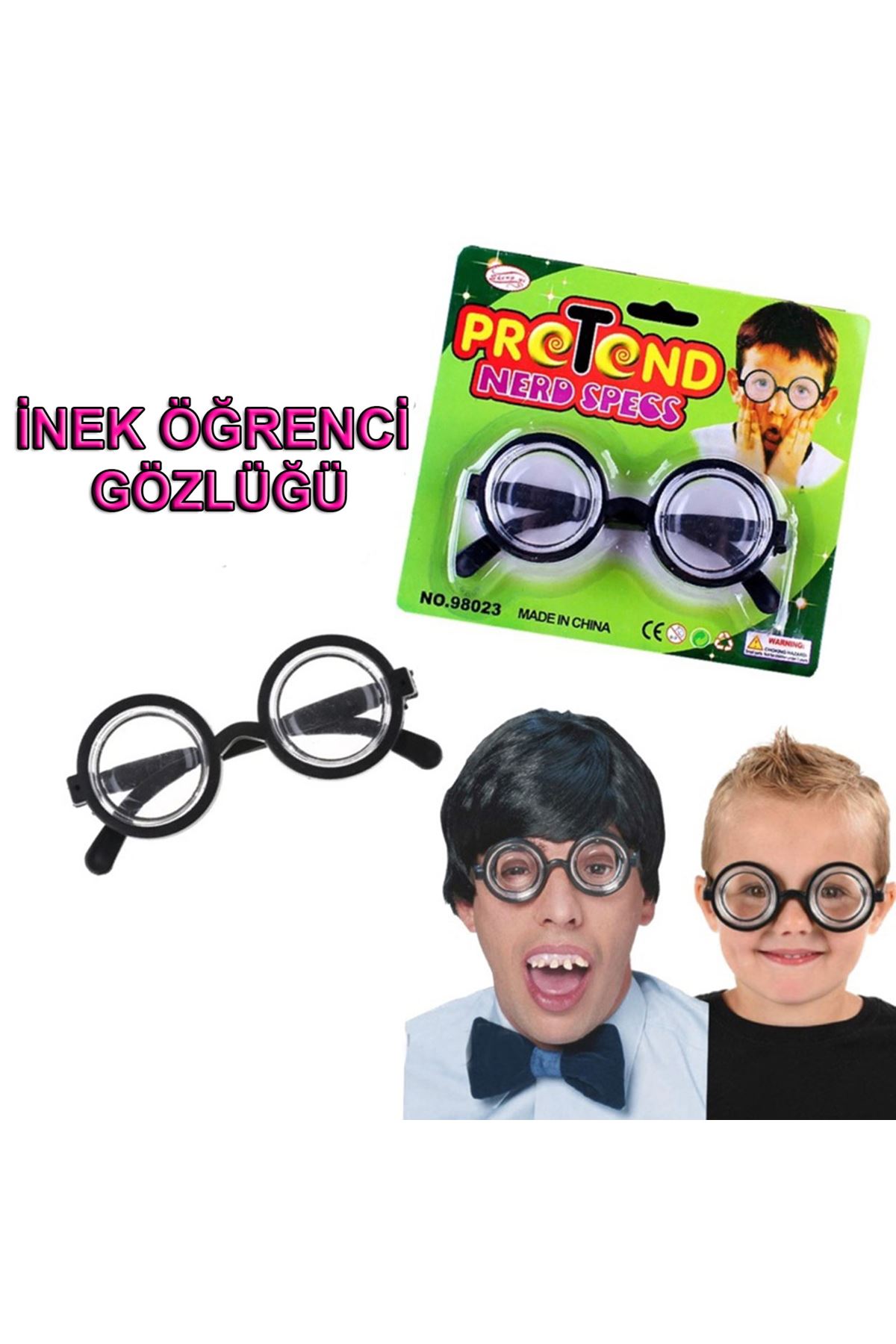 İnek Öğrenci Şaka Gözlüğü