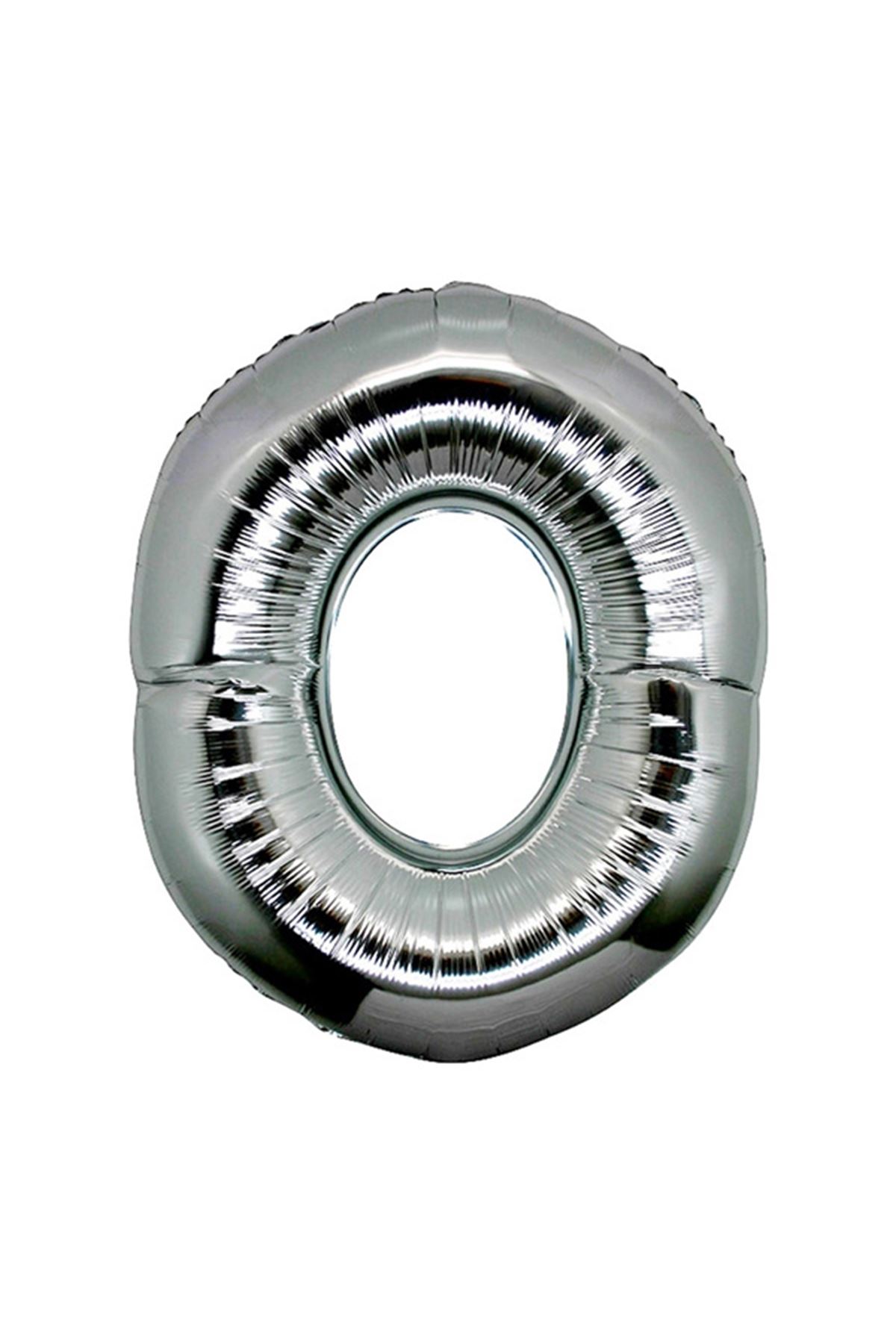 Gümüş Rengi Folyo Harf Balon 1 Metre